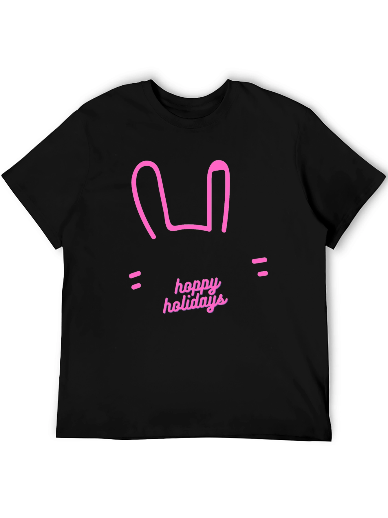 Hoppy Holidays Easter Bunny Graphic T-Shirt