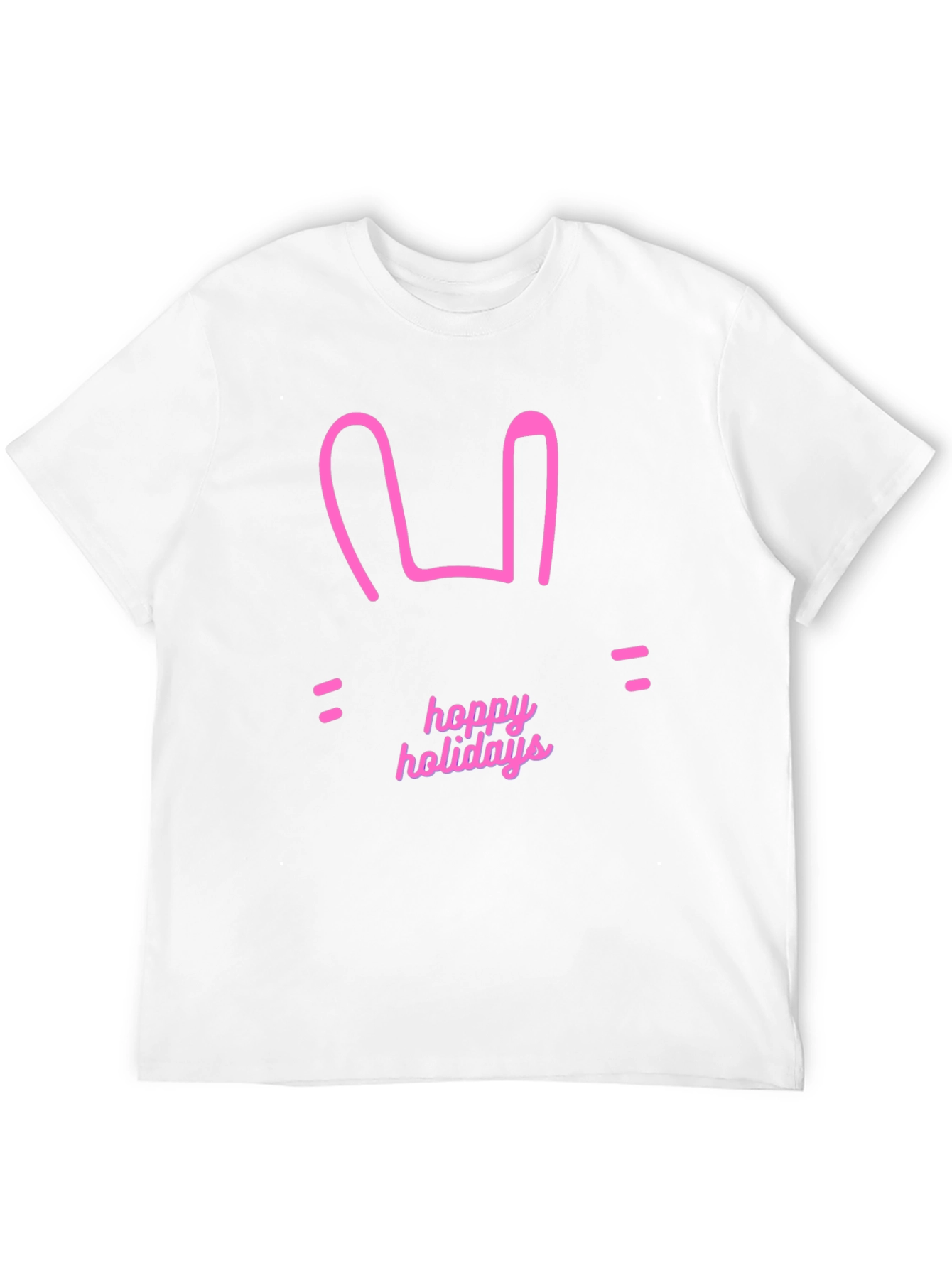 Hoppy Holidays Easter Bunny Graphic T-Shirt