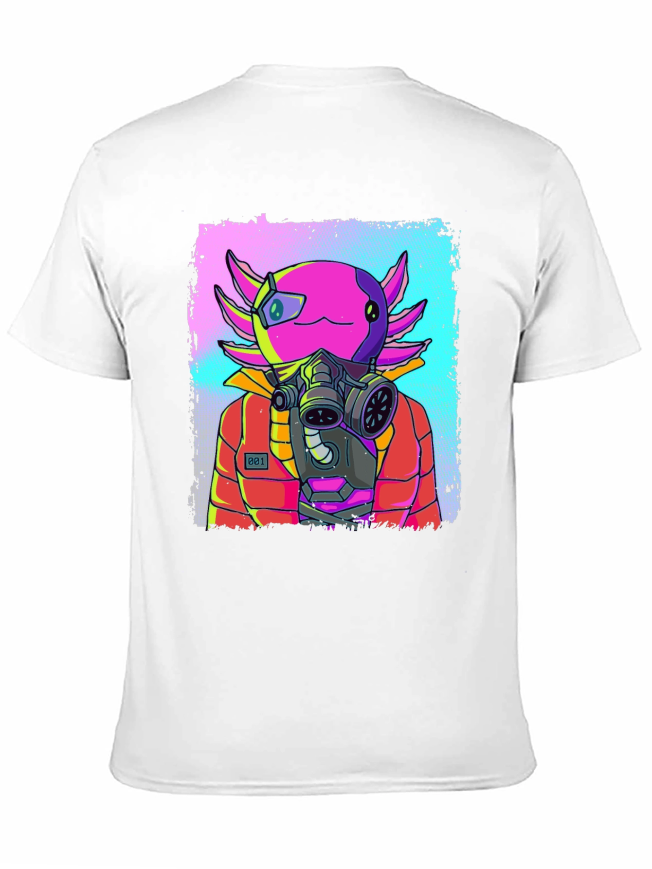 Axolotl Gas Mask T-Shirt - Unique Graphic Tee