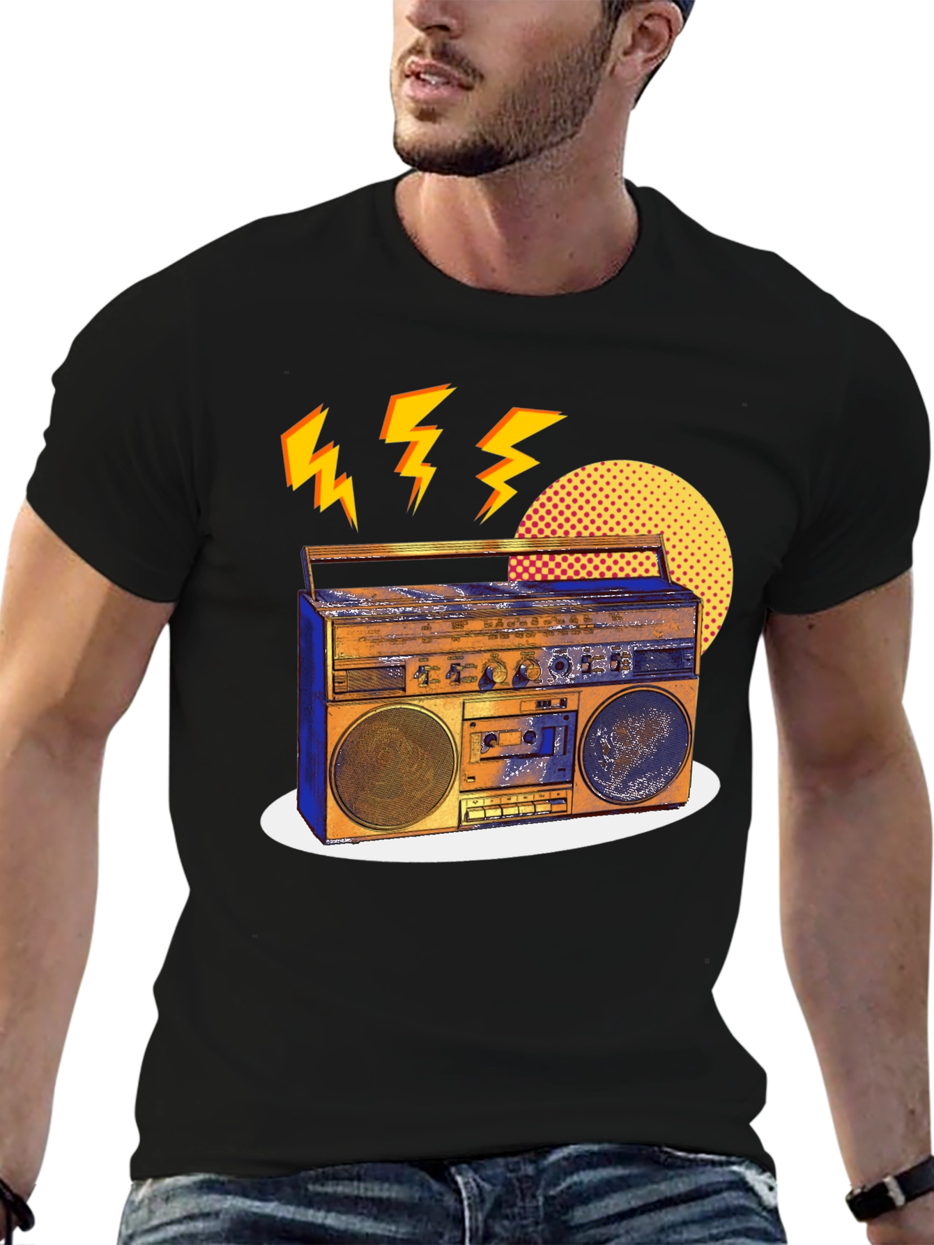 Retro Boombox Graphic Tee