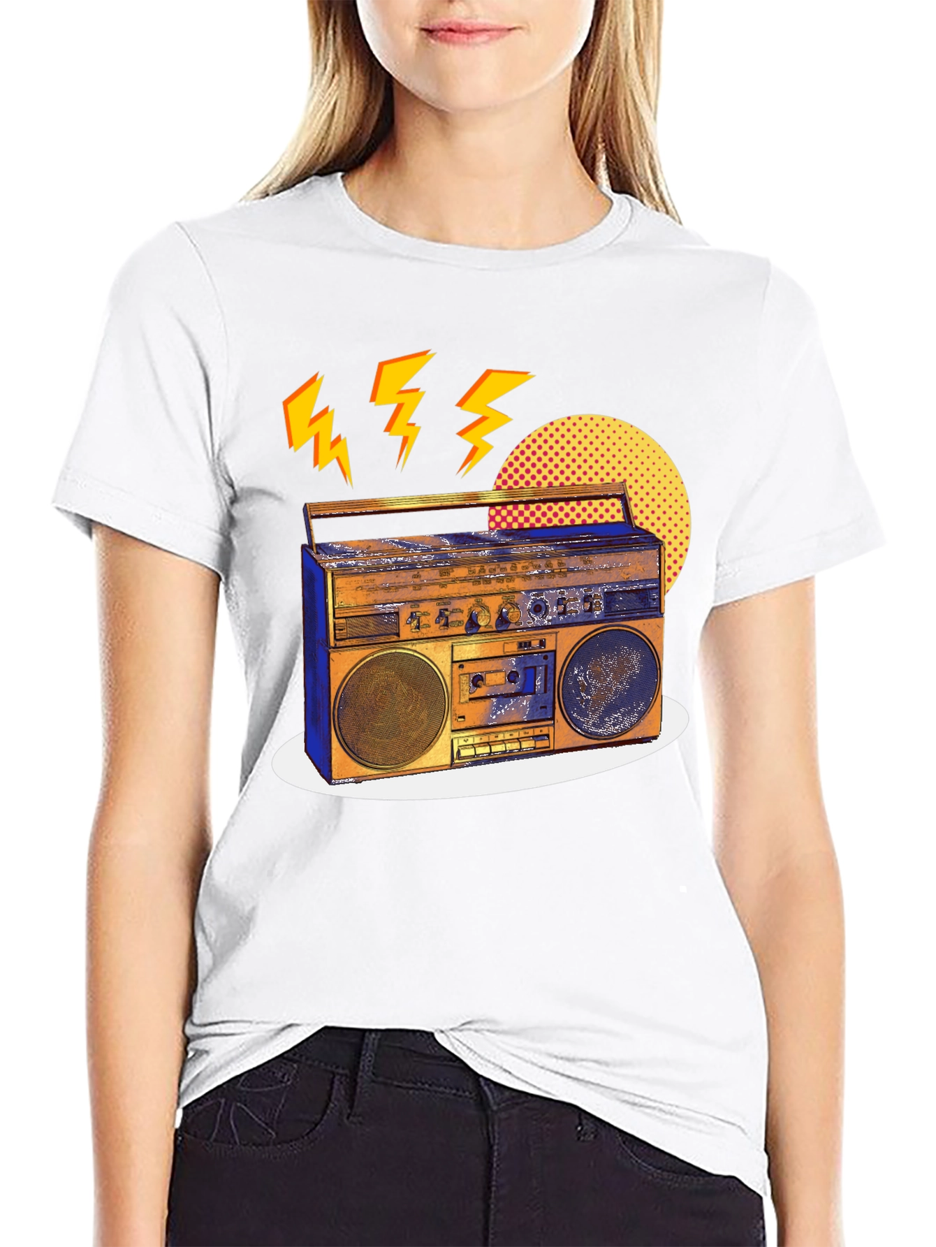 Retro Boombox Graphic Tee