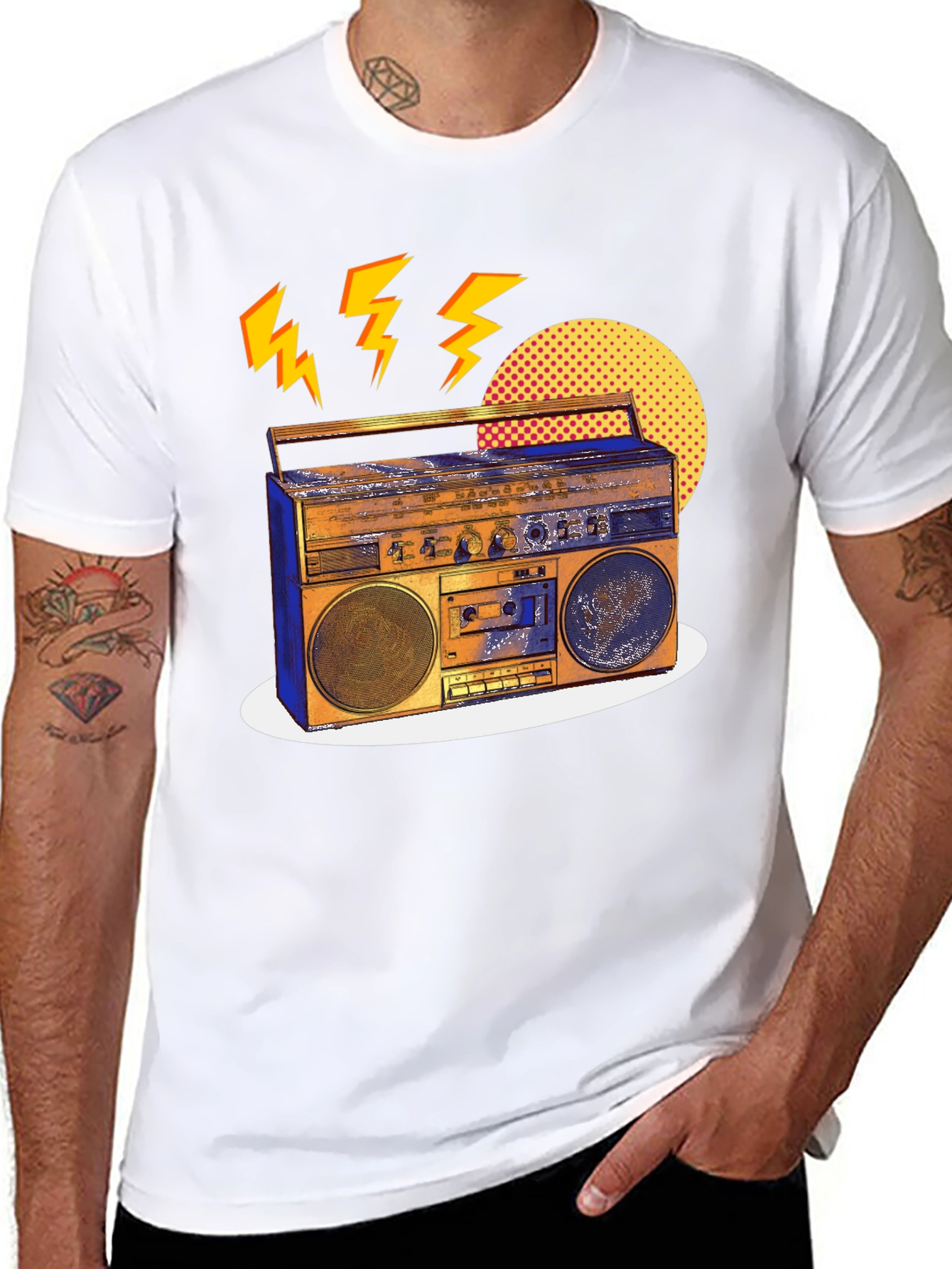 Retro Boombox Graphic Tee