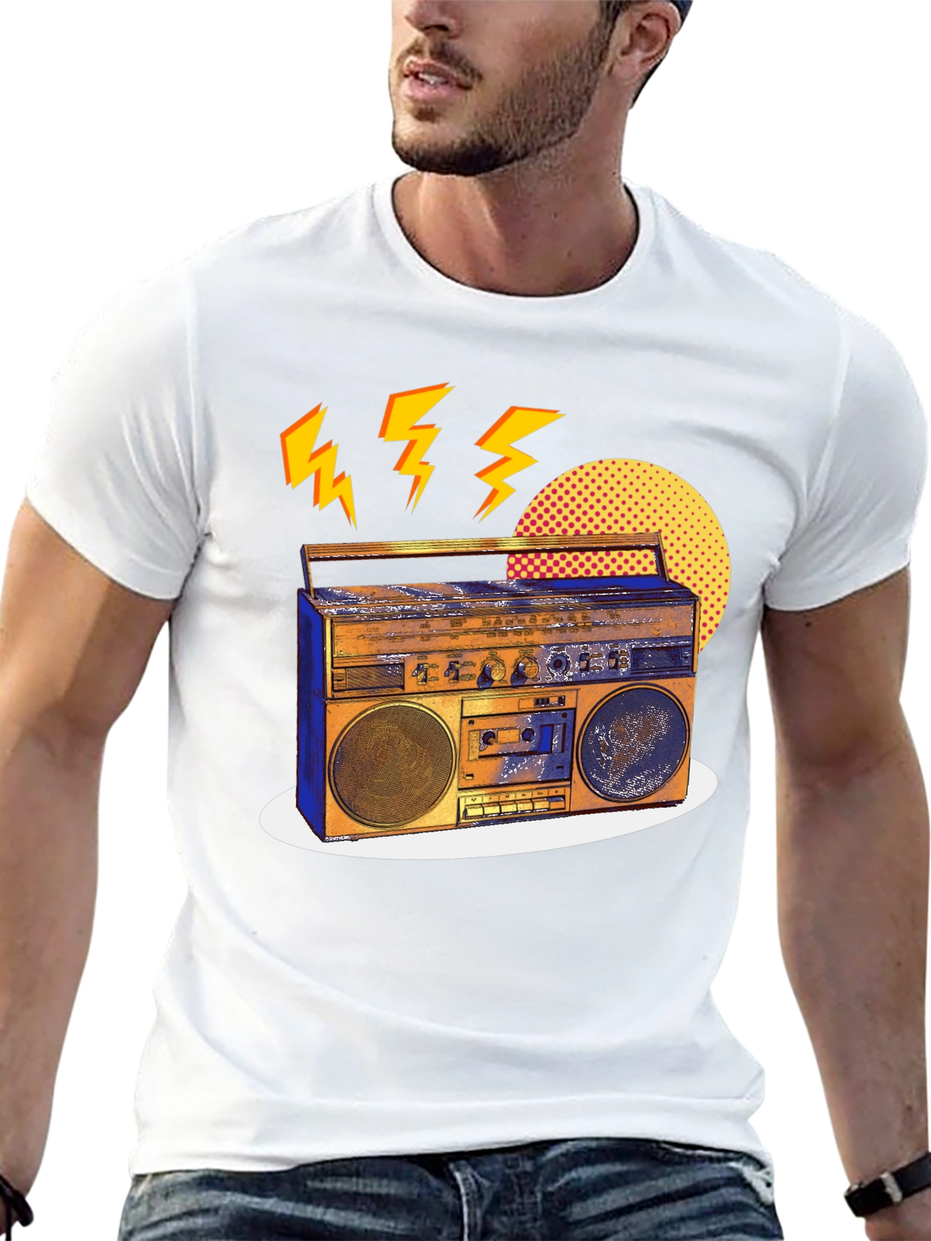 Retro Boombox Graphic Tee