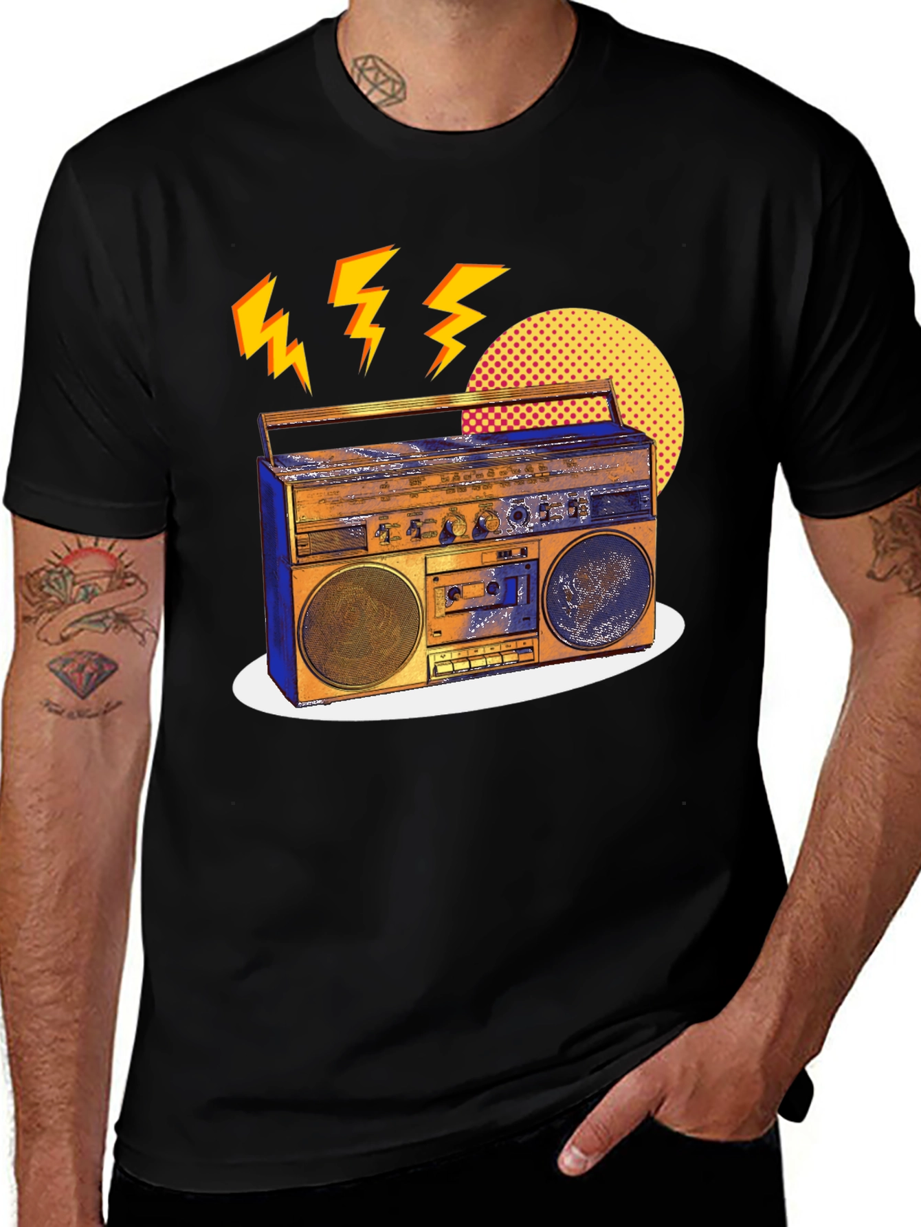 Retro Boombox Graphic Tee