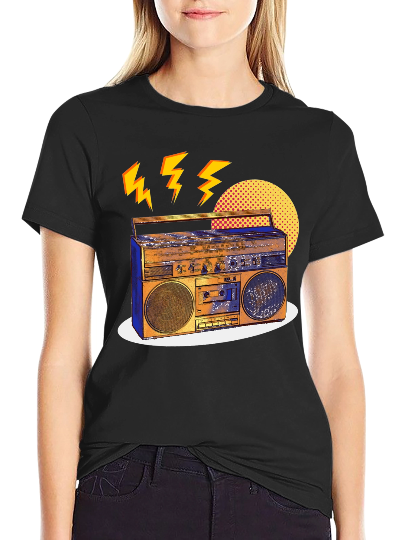Retro Boombox Graphic Tee