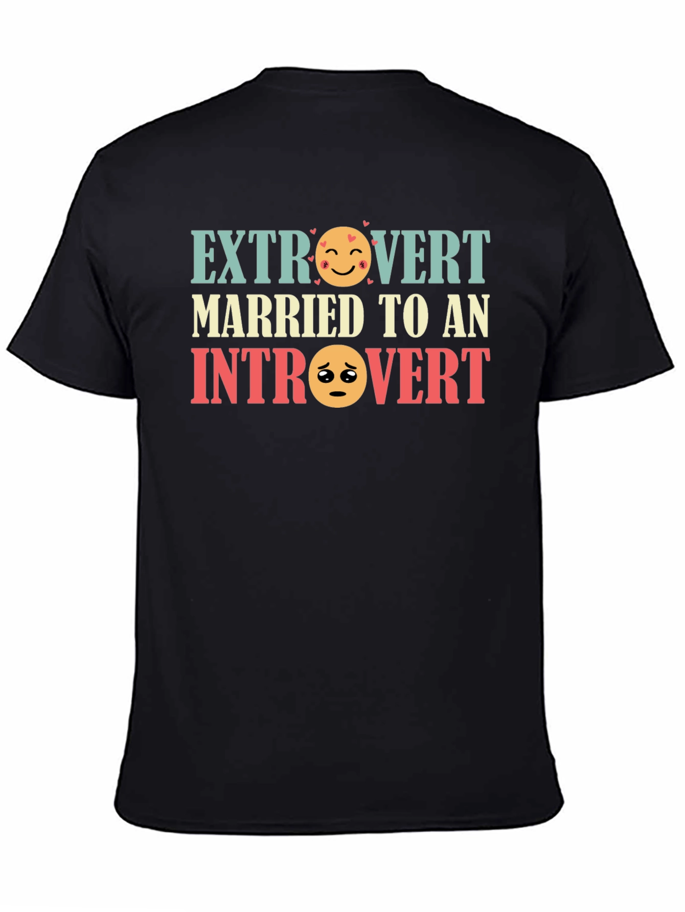 Extrovert Introvert Married Couple Graphic T-Shirt