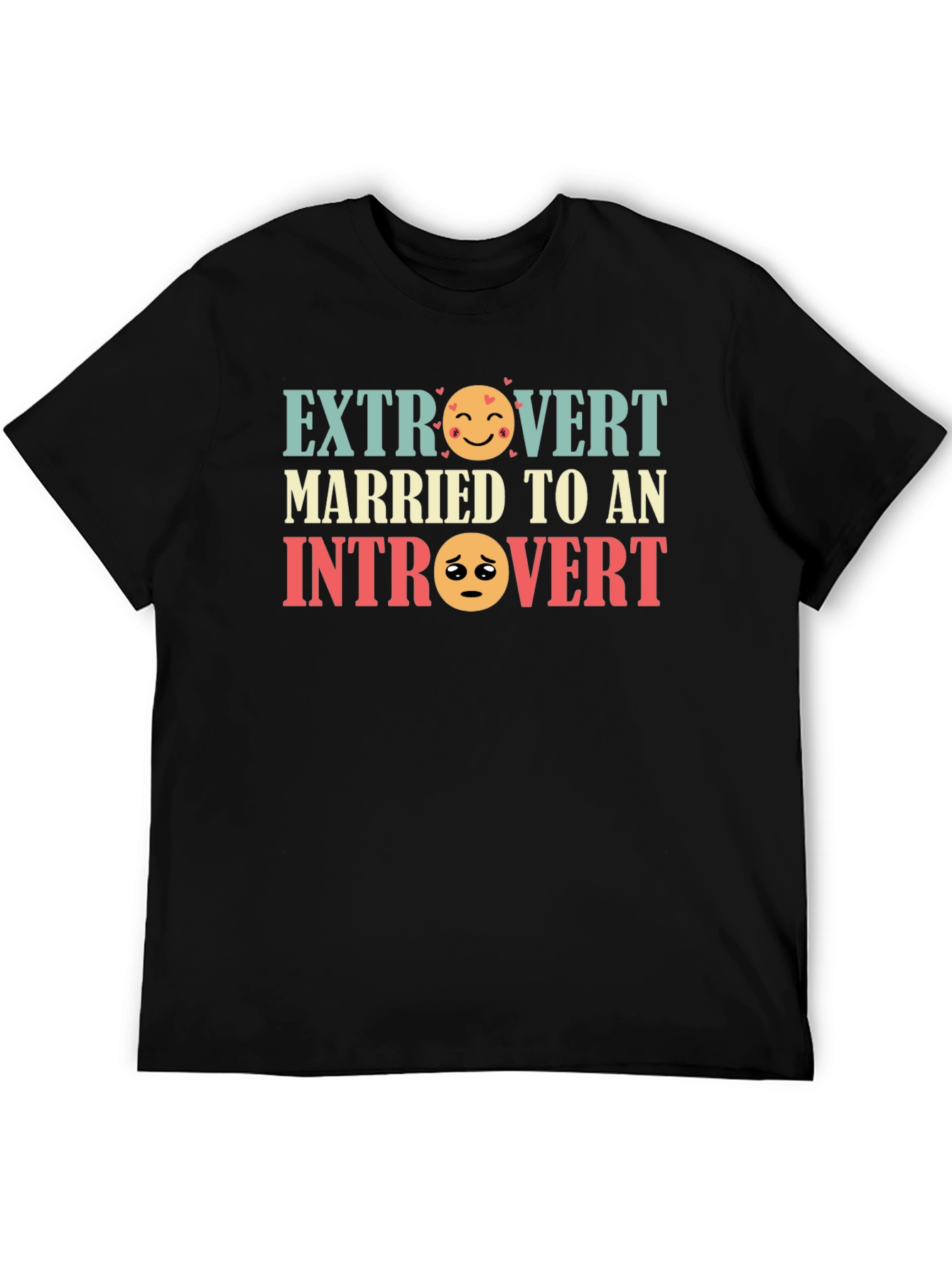 Extrovert Introvert Married Couple Graphic T-Shirt
