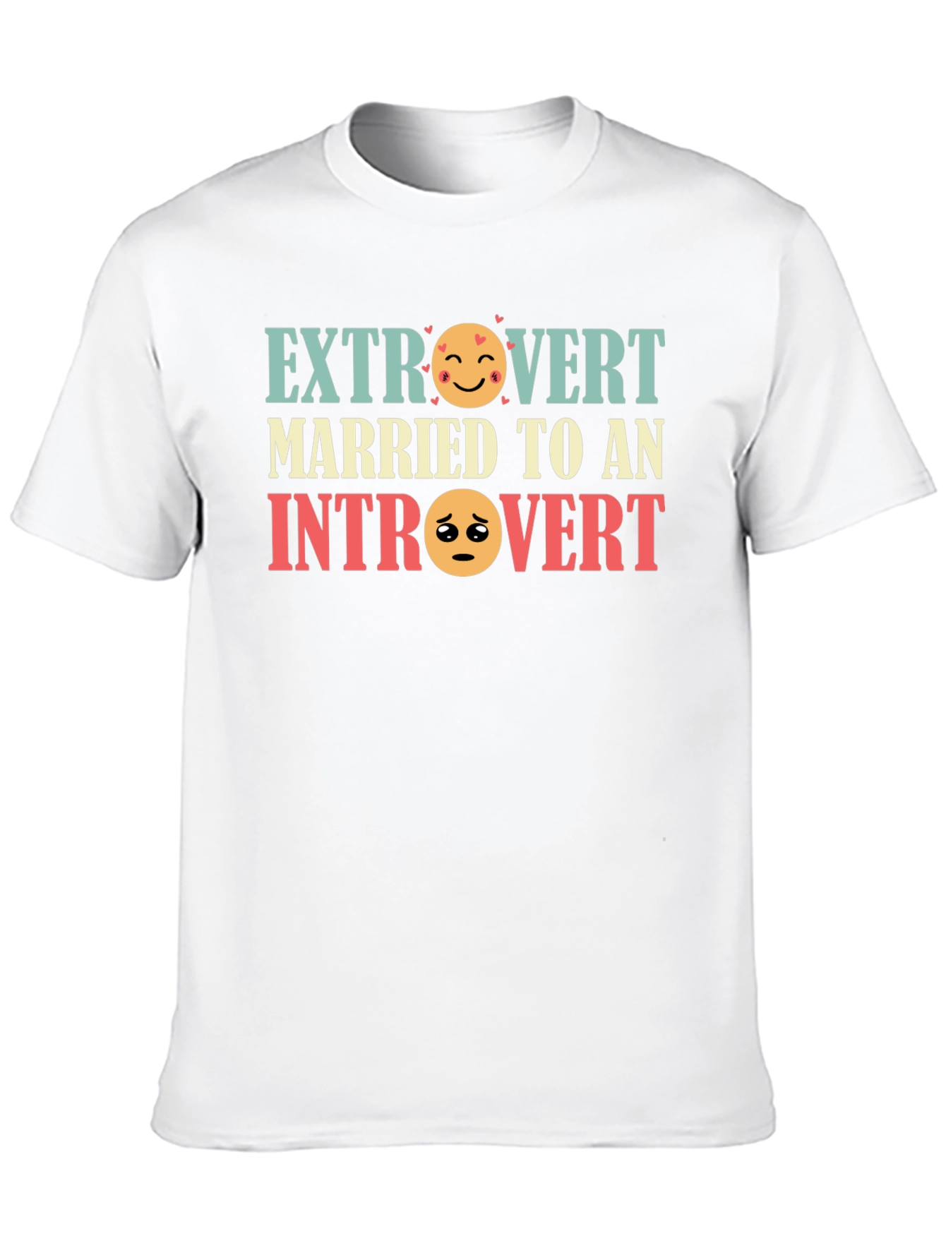 Extrovert Introvert Married Couple Graphic T-Shirt