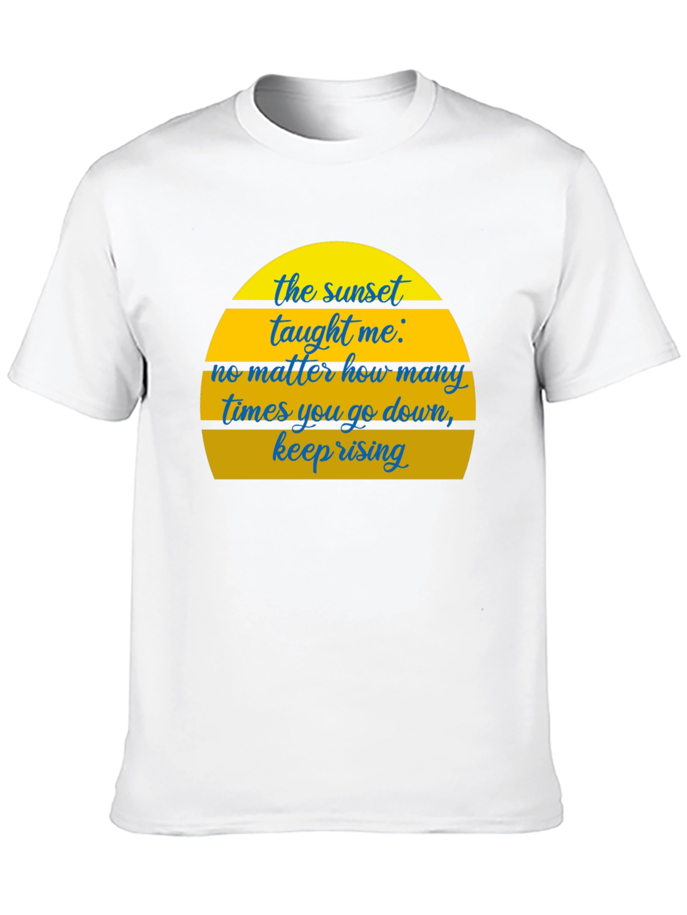 Sunset Motivational T-Shirt - Keep Rising Graphic Tee
