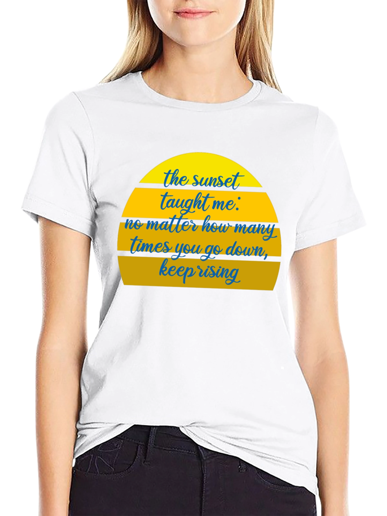 Sunset Motivational T-Shirt - Keep Rising Graphic Tee