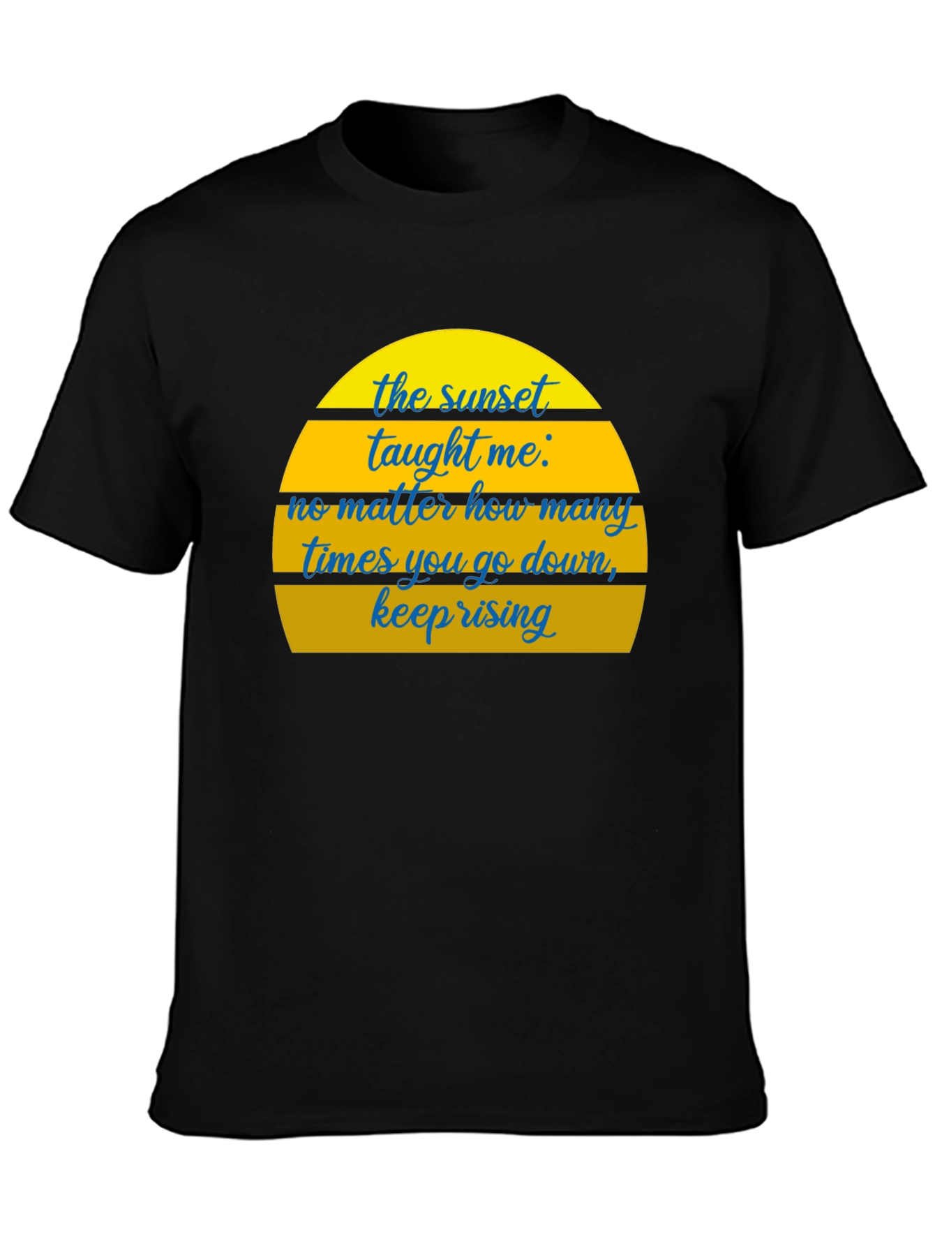 Sunset Motivational T-Shirt - Keep Rising Graphic Tee
