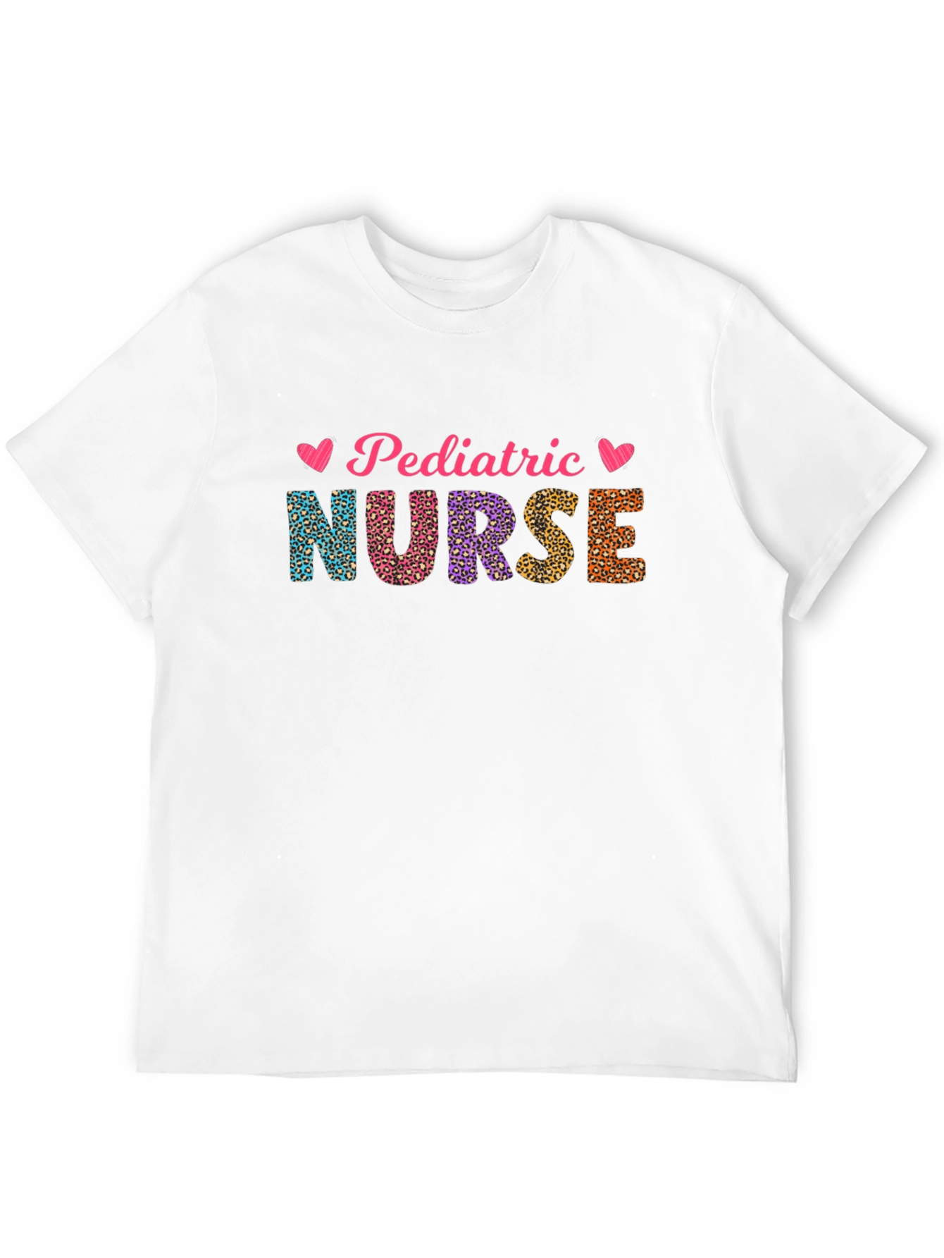 Pediatric Nurse Leopard Print T-Shirt