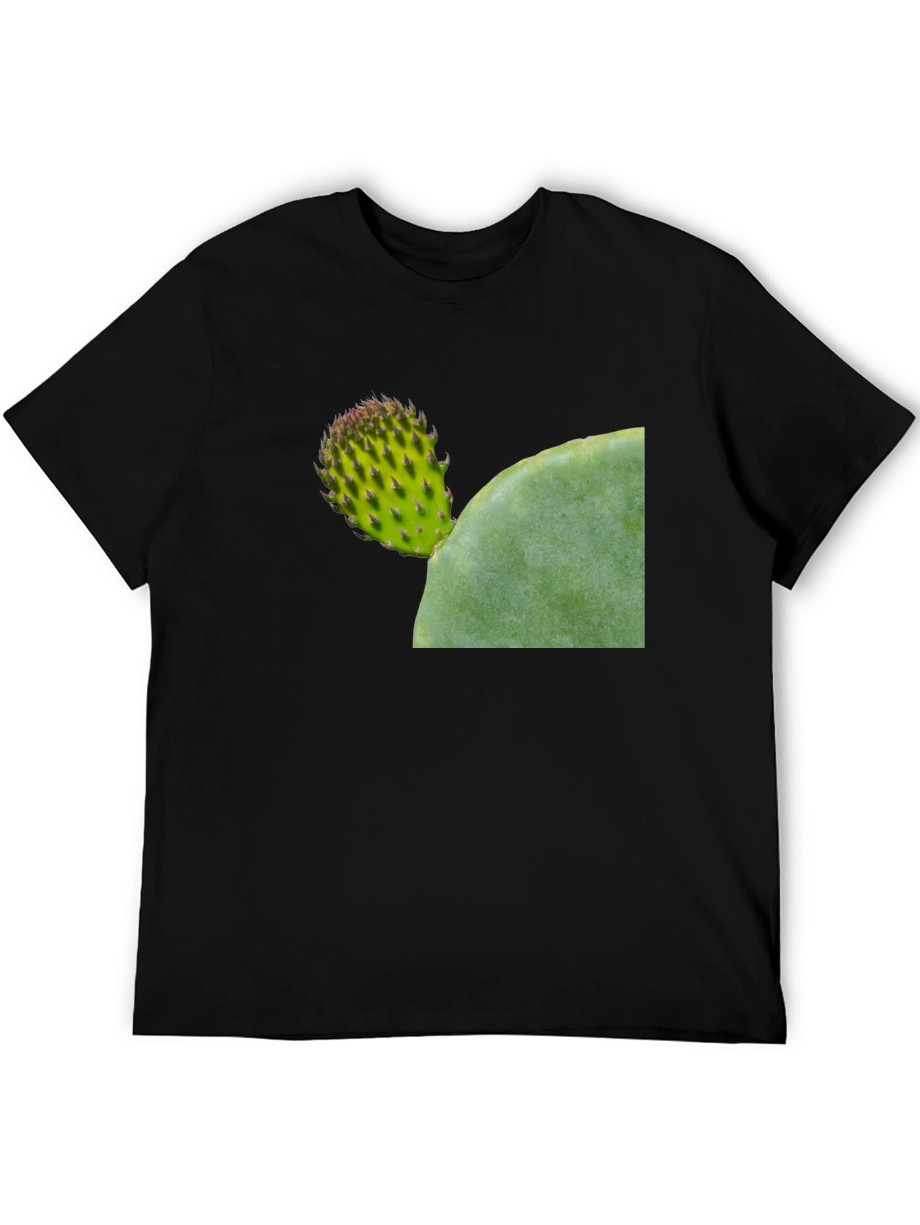 Cactus Graphic Tee - Black Casual Comfort