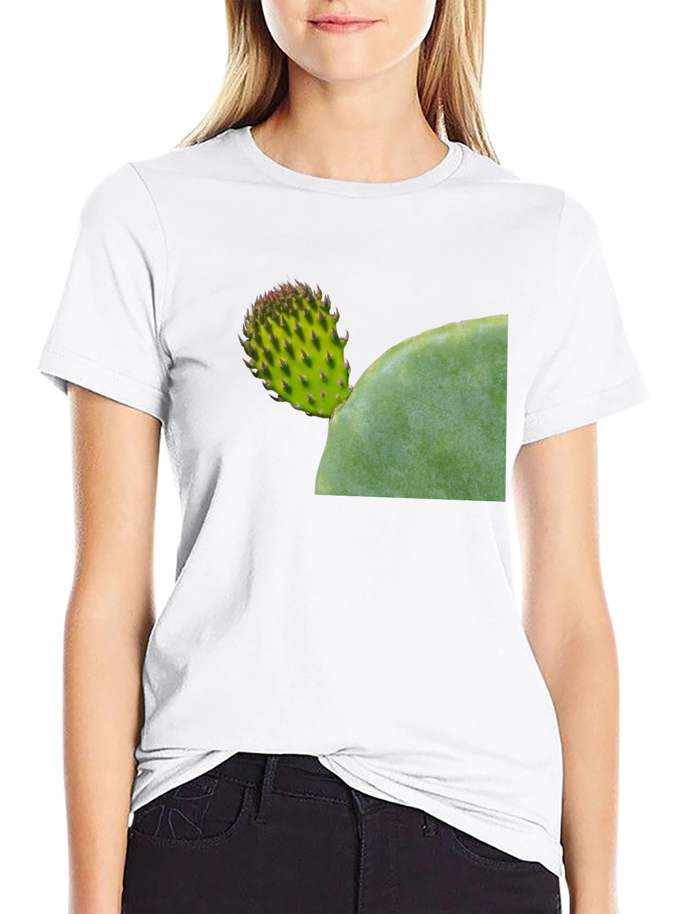 Cactus Graphic Tee - Black Casual Comfort