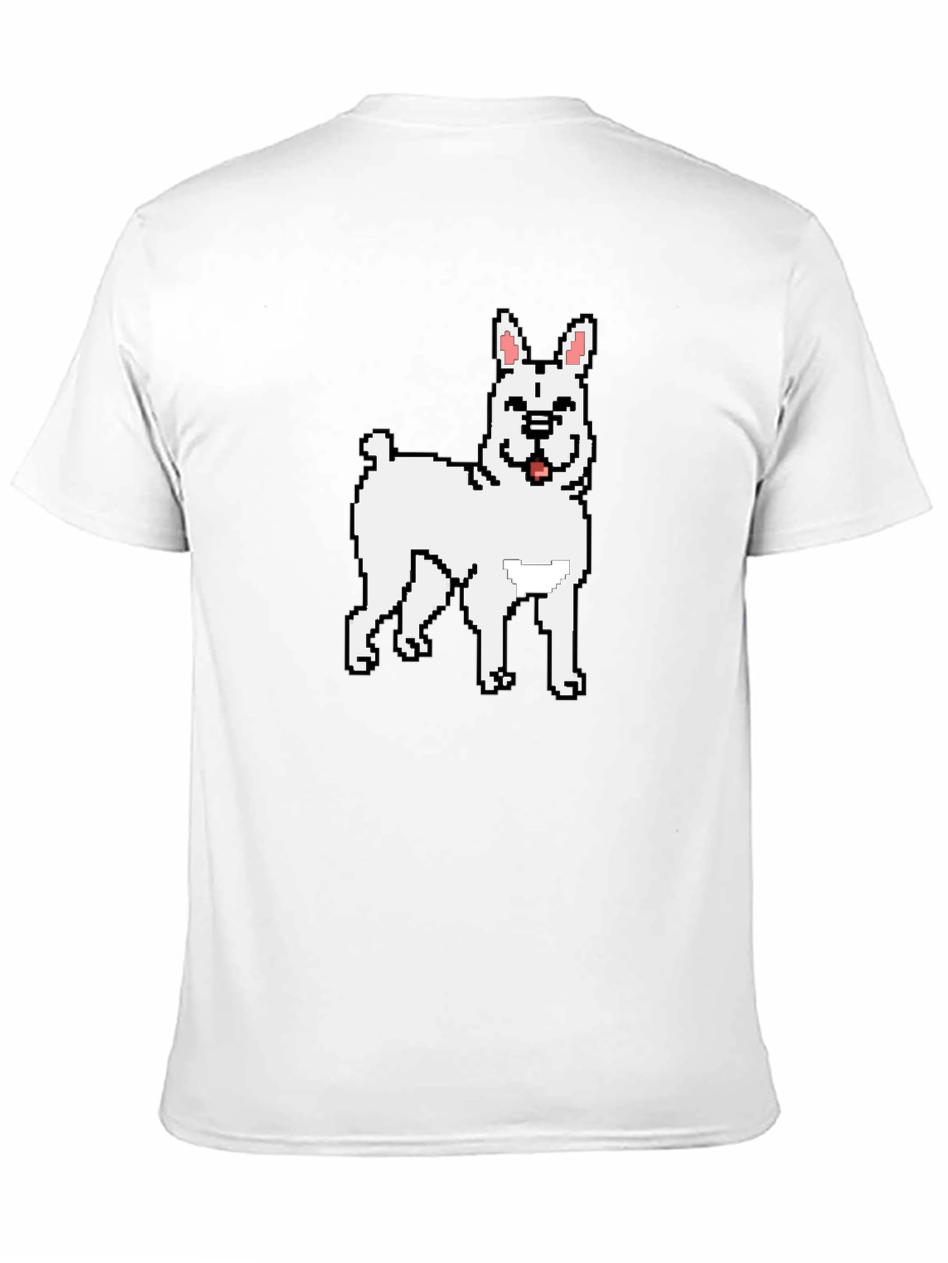 Pixel Dog Graphic Tee - Black Casual Wear