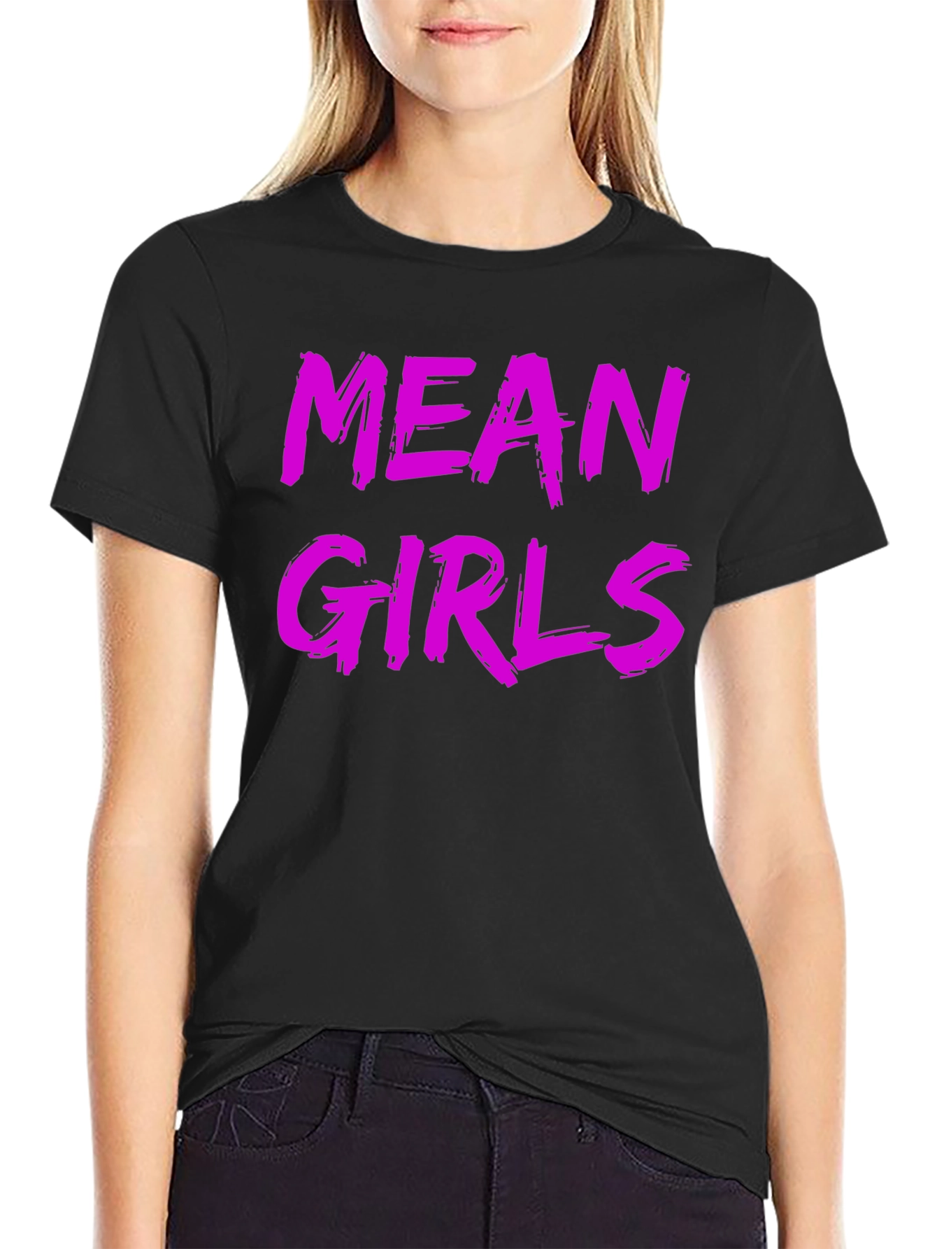 Mean Girls Graphic Tee - Black Cotton T-Shirt