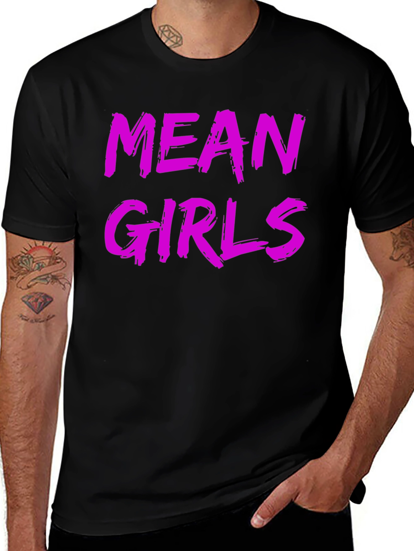 Mean Girls Graphic Tee - Black Cotton T-Shirt