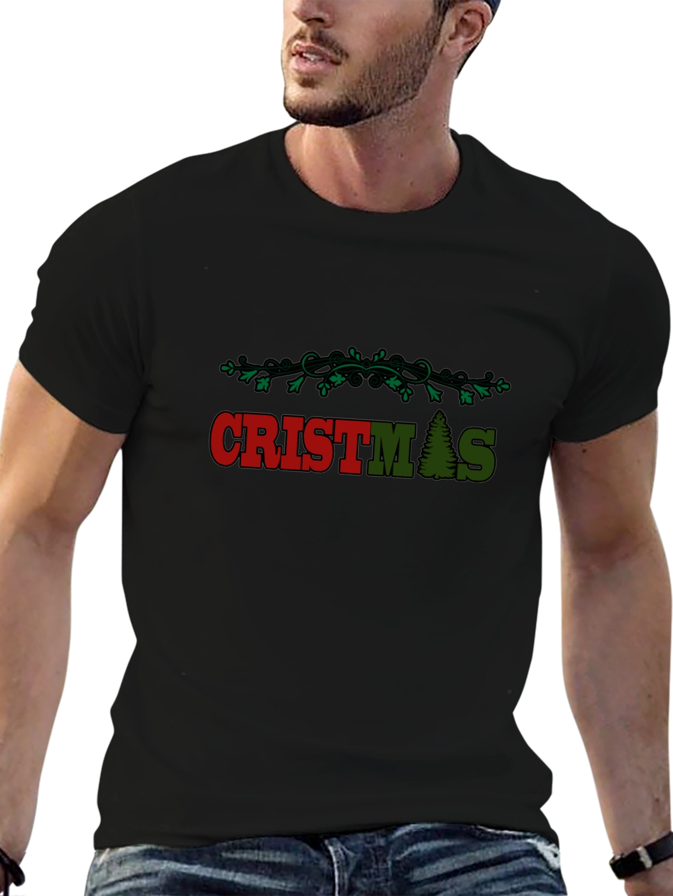 Christmas Tree Graphic Tee - Holiday Style