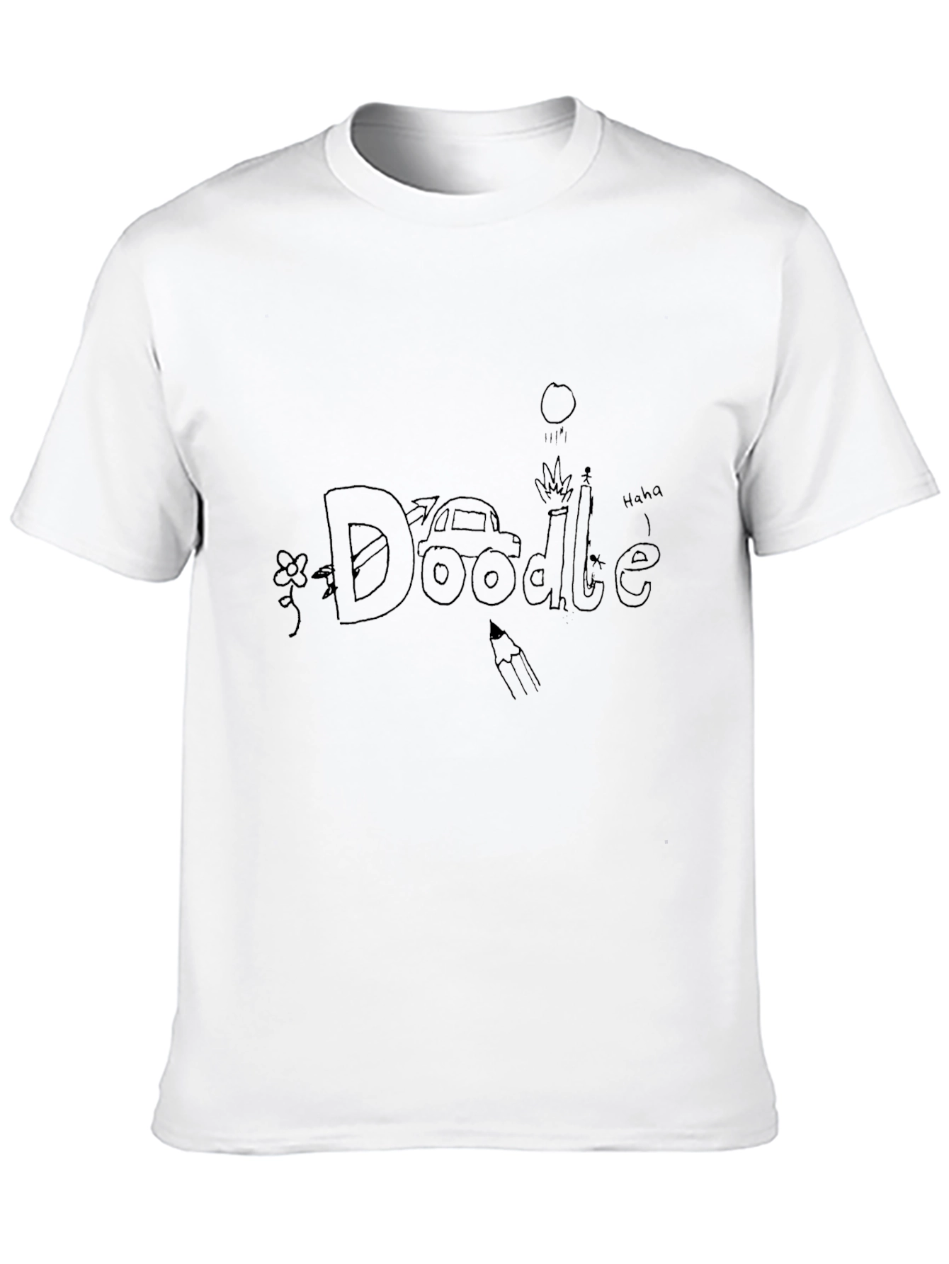 Doodle Graphic Tee - Unique Design Casual Style