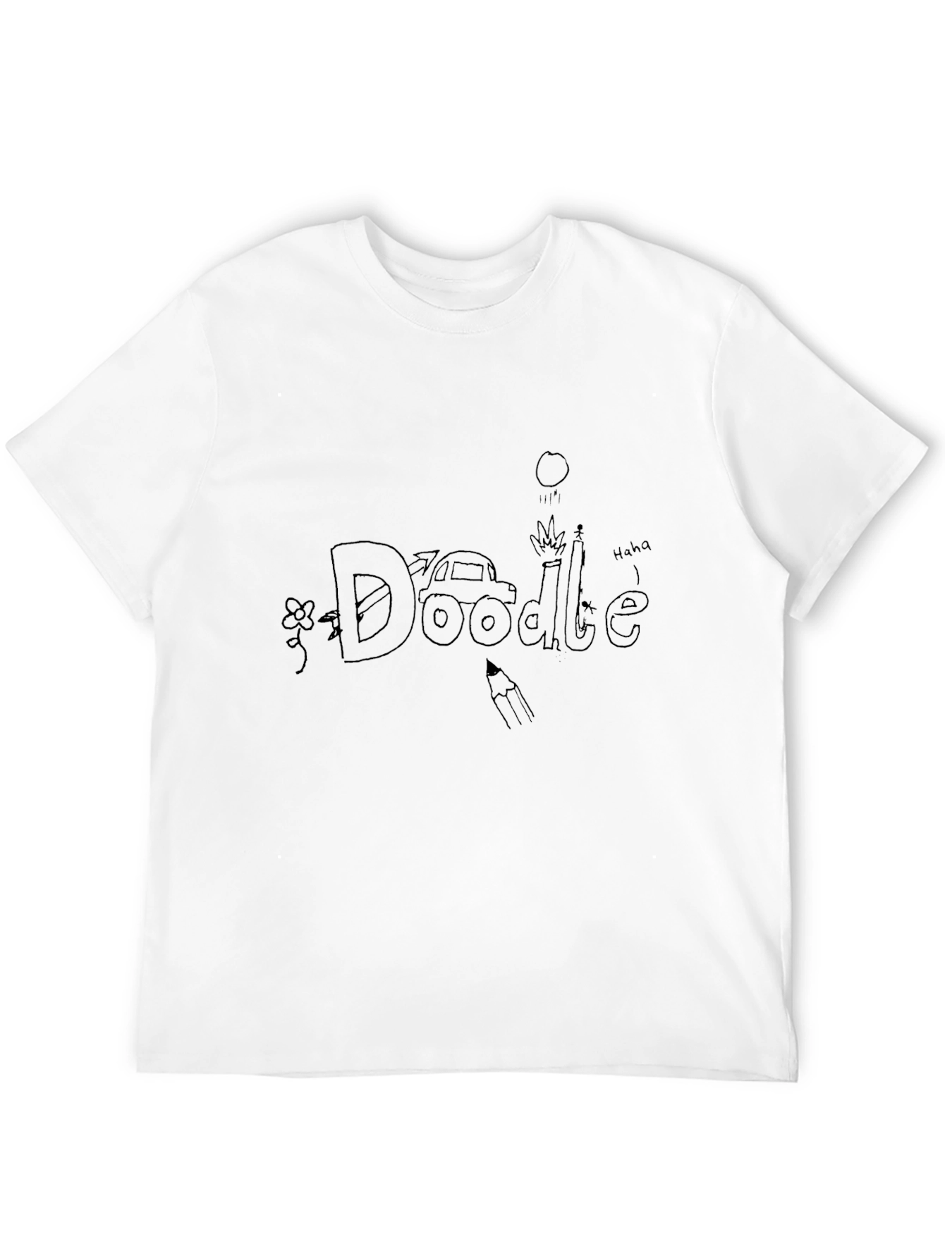 Doodle Graphic Tee - Unique Design Casual Style
