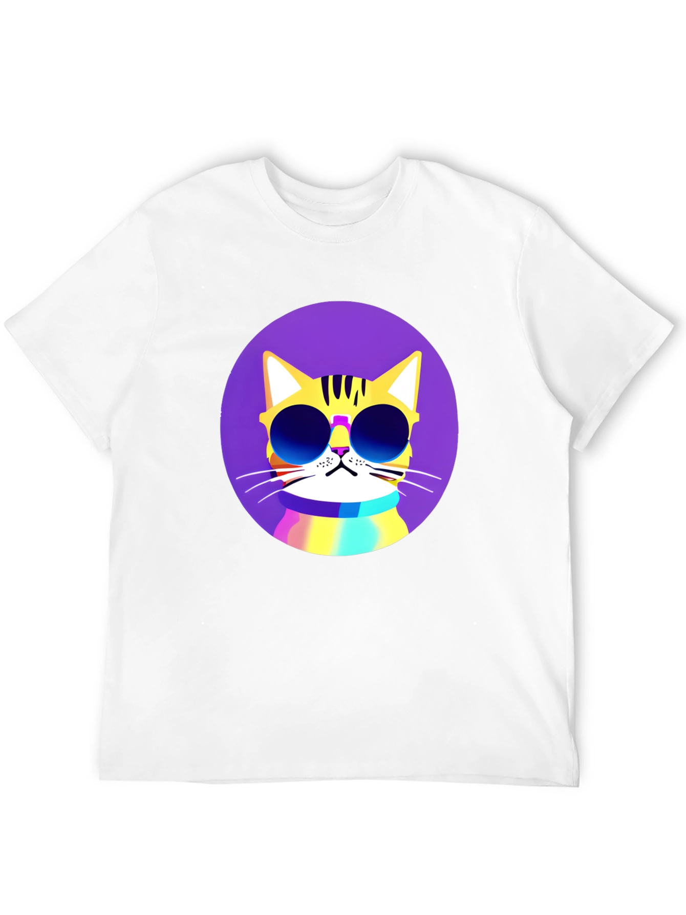 Cool Cat Graphic Tee - Mens Black T-Shirt