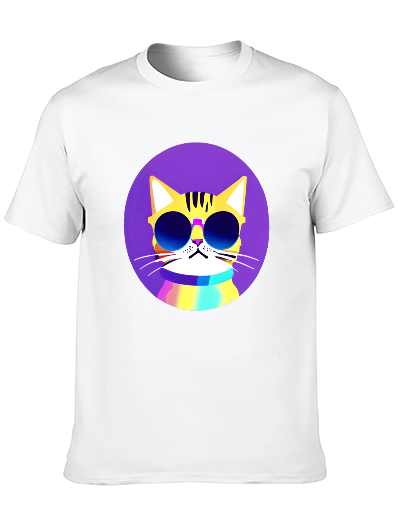 Cool Cat Graphic Tee - Mens Black T-Shirt
