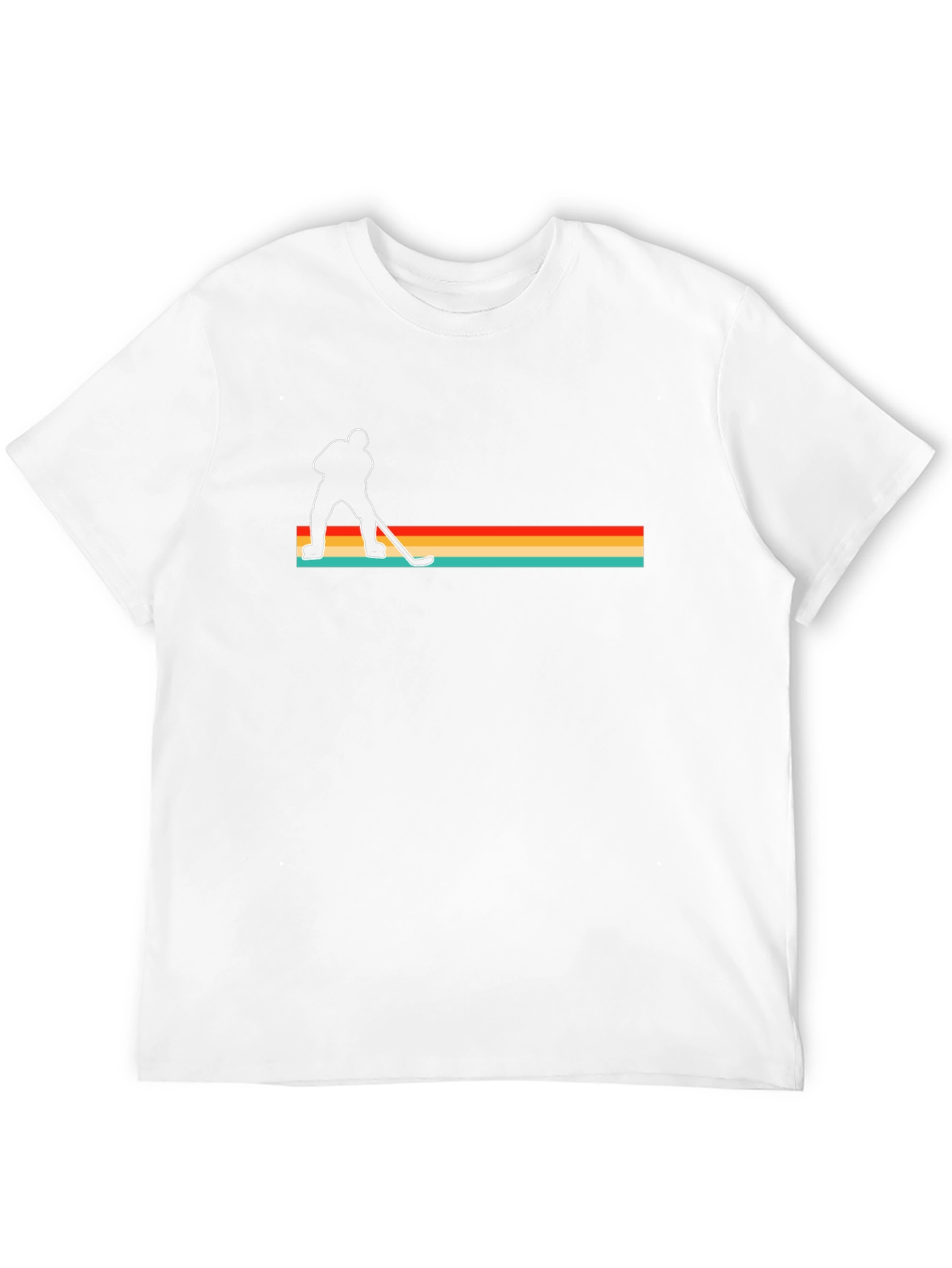 Retro Hockey Player Graphic T-Shirt