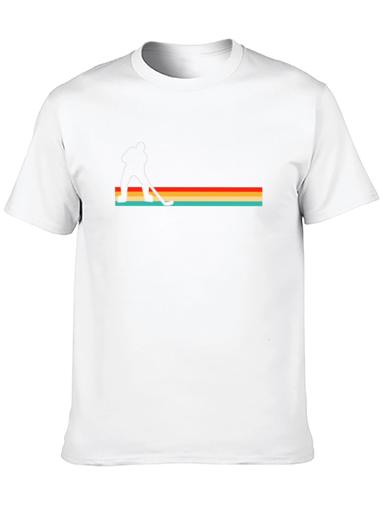 Retro Hockey Player Graphic T-Shirt