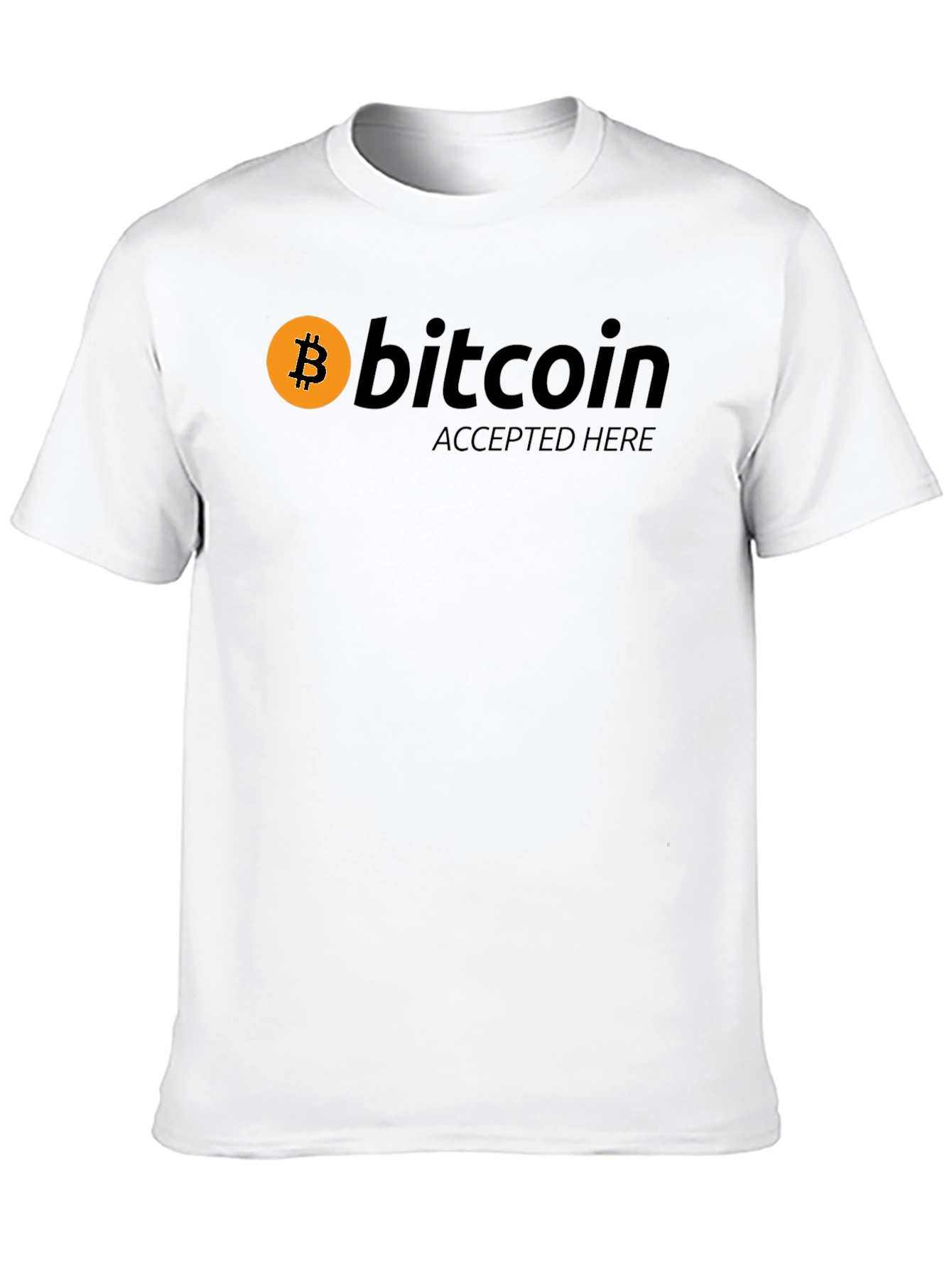Bitcoin Accepted Here T-Shirt - Crypto Currency Tee