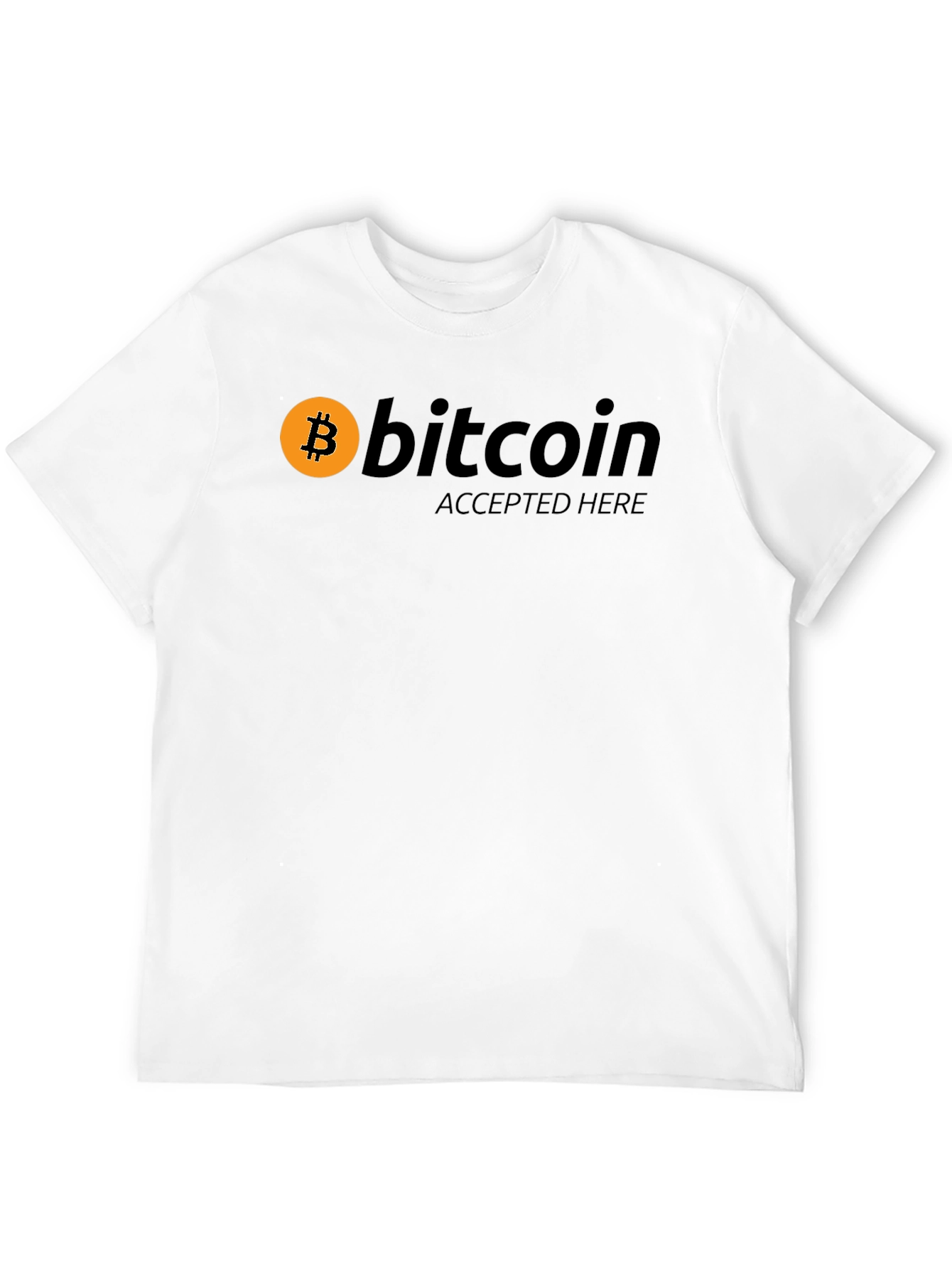 Bitcoin Accepted Here T-Shirt - Crypto Currency Tee