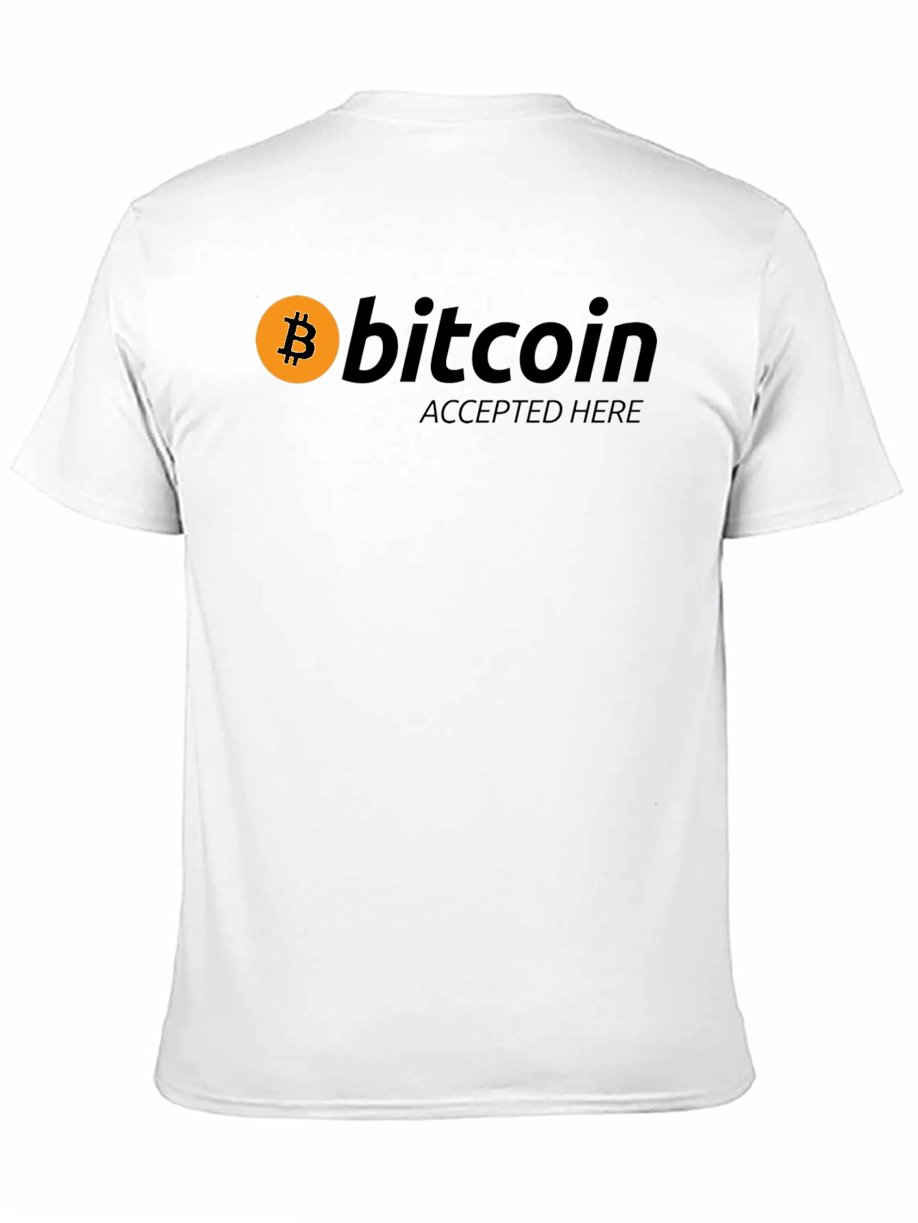 Bitcoin Accepted Here T-Shirt - Crypto Currency Tee