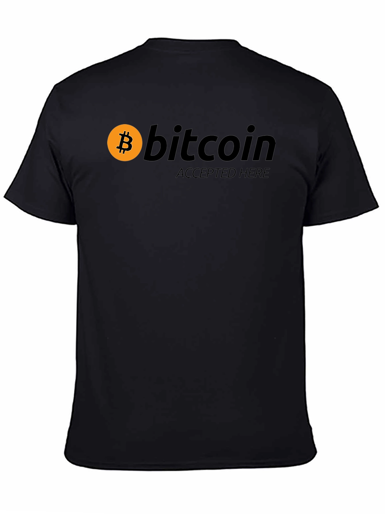 Bitcoin Accepted Here T-Shirt - Crypto Currency Tee