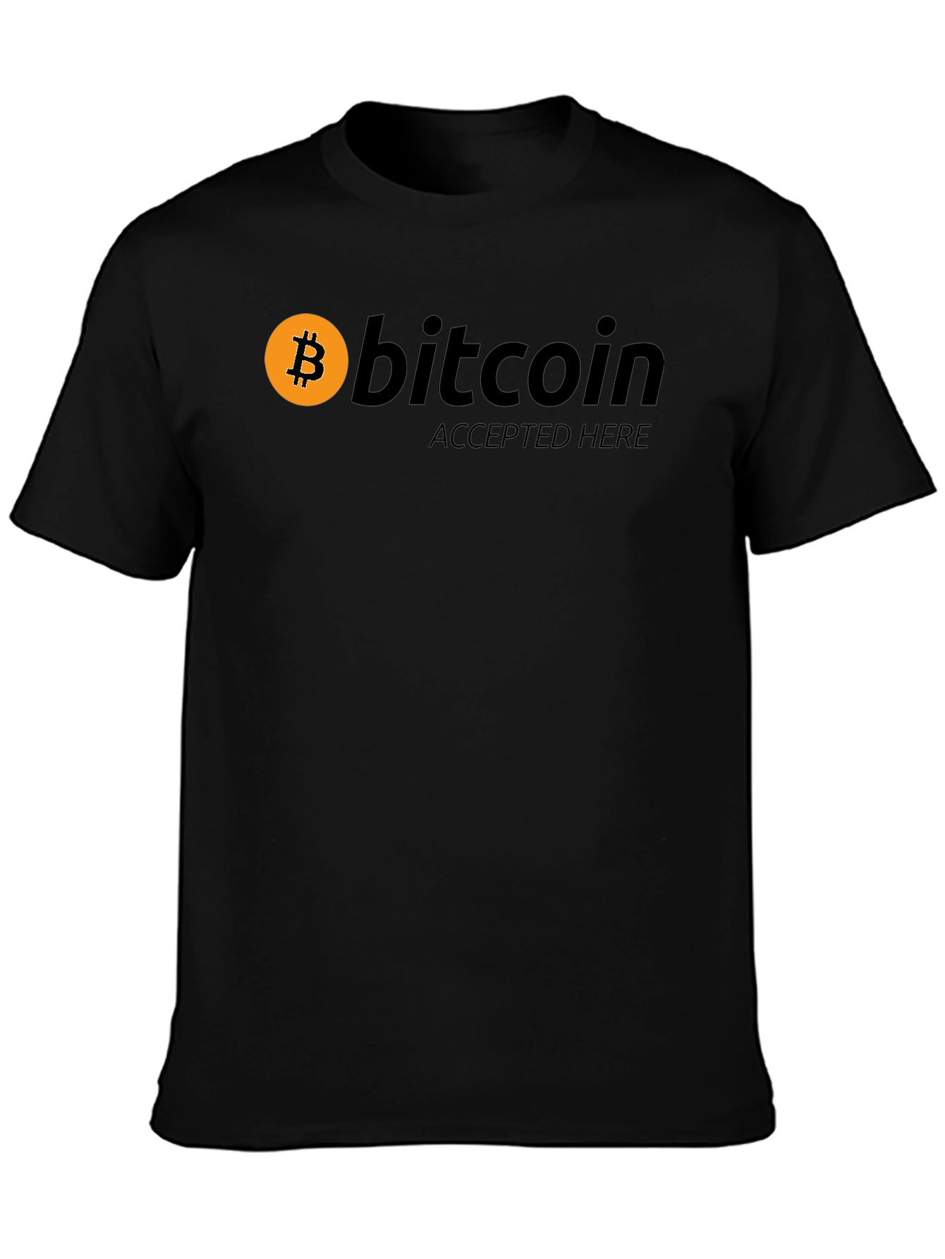 Bitcoin Accepted Here T-Shirt - Crypto Currency Tee