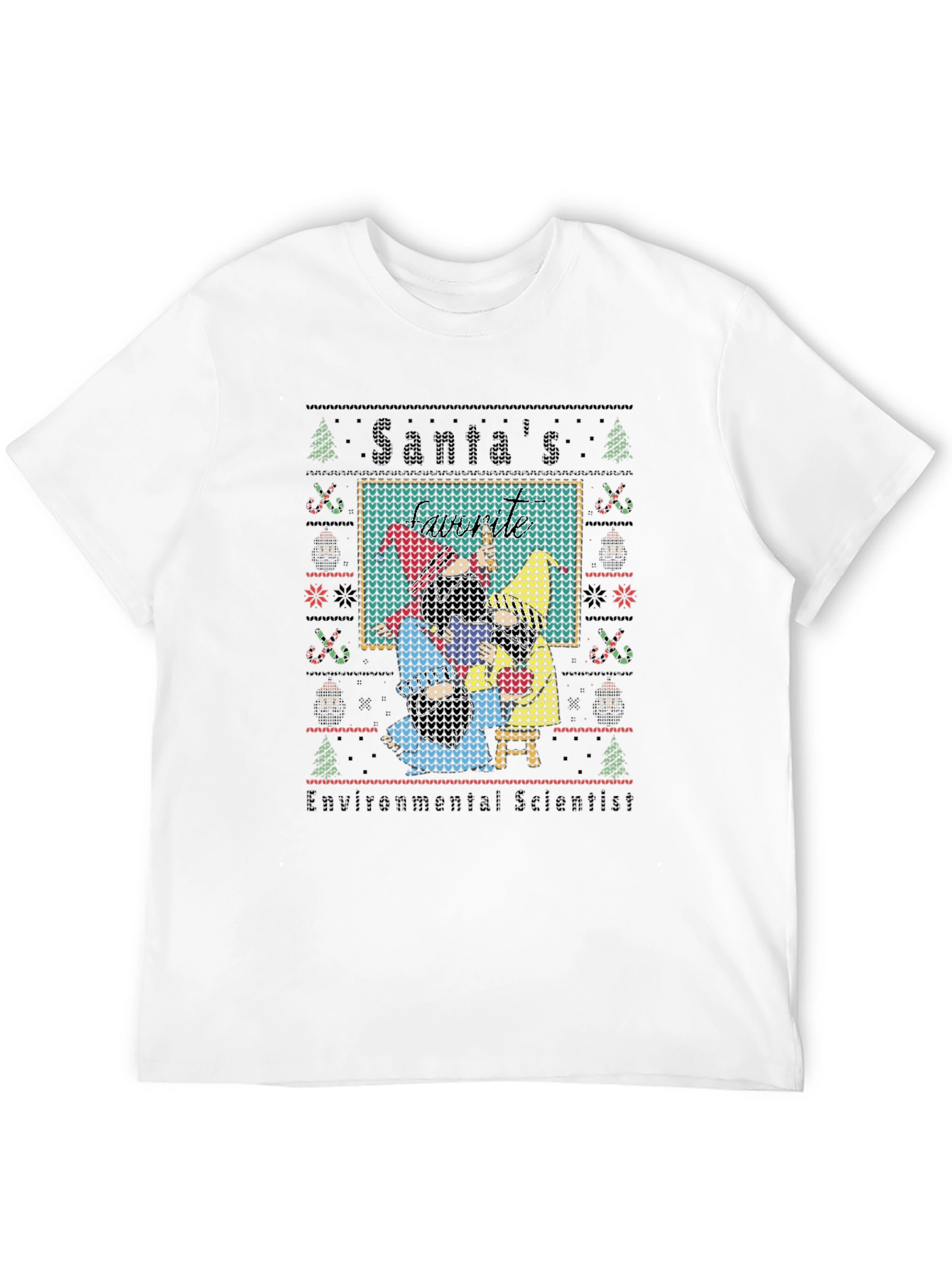 Santas Environmental Scientist Knit-Style Tee