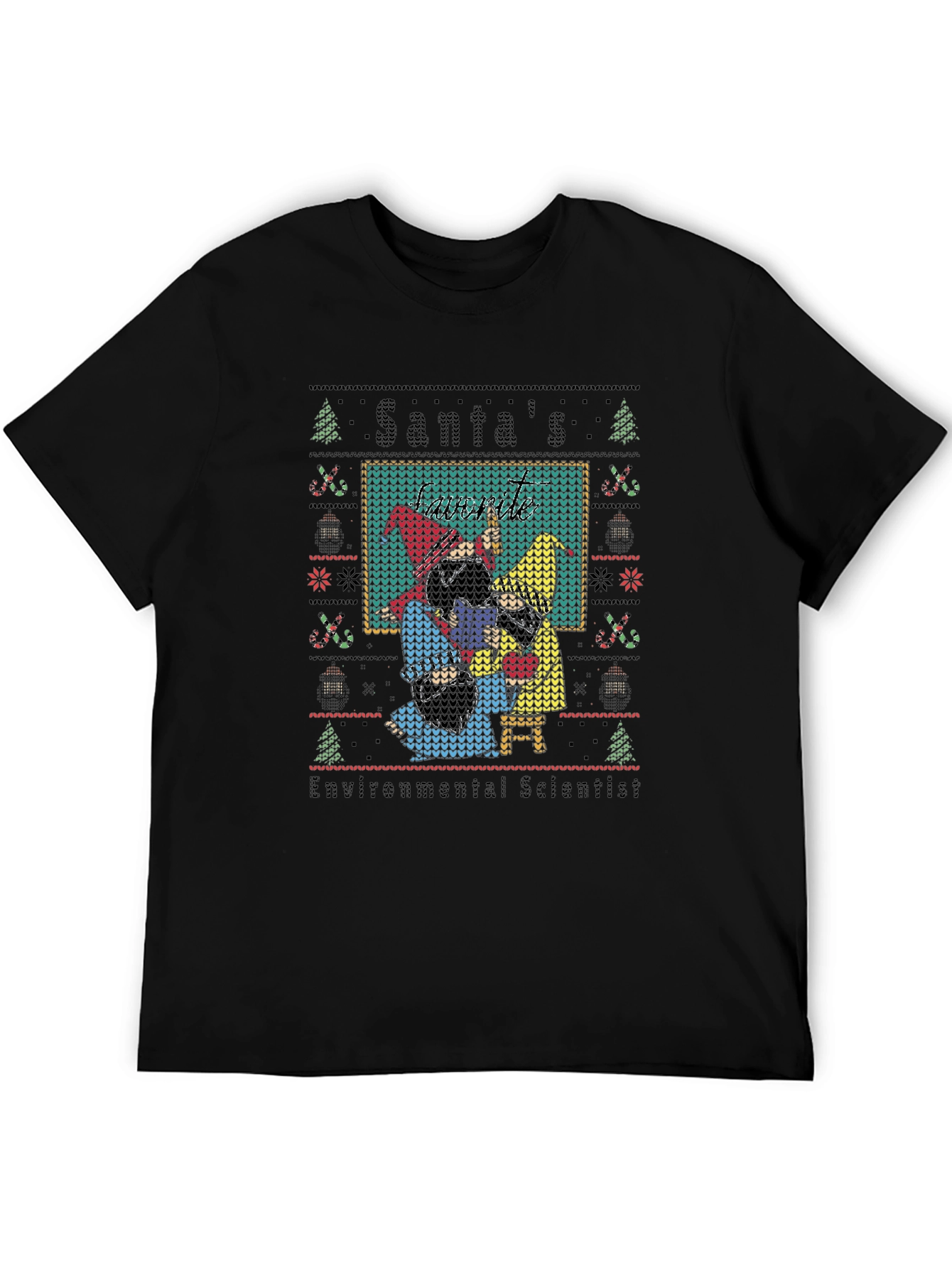 Santas Environmental Scientist Knit-Style Tee