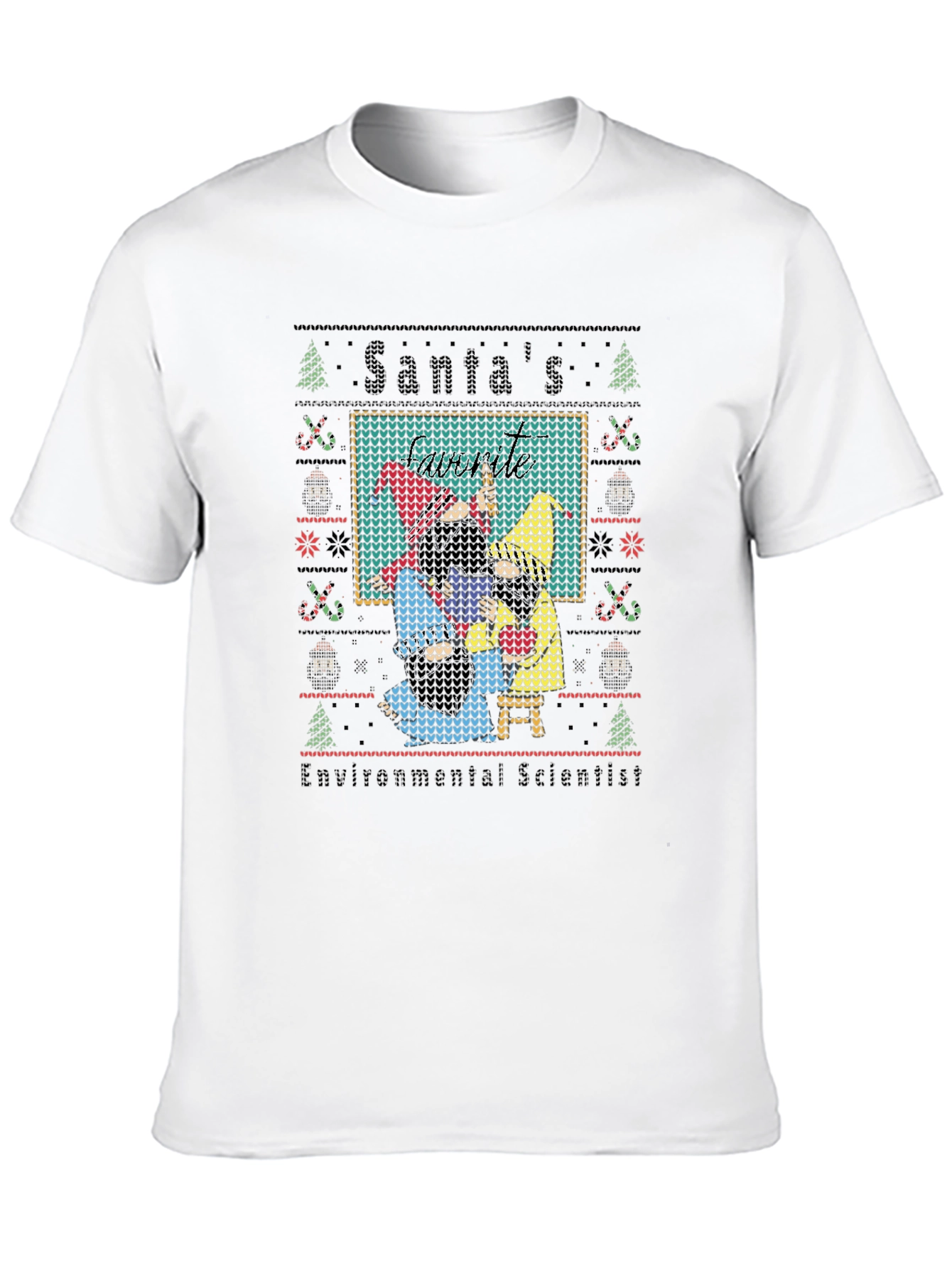 Santas Environmental Scientist Knit-Style Tee