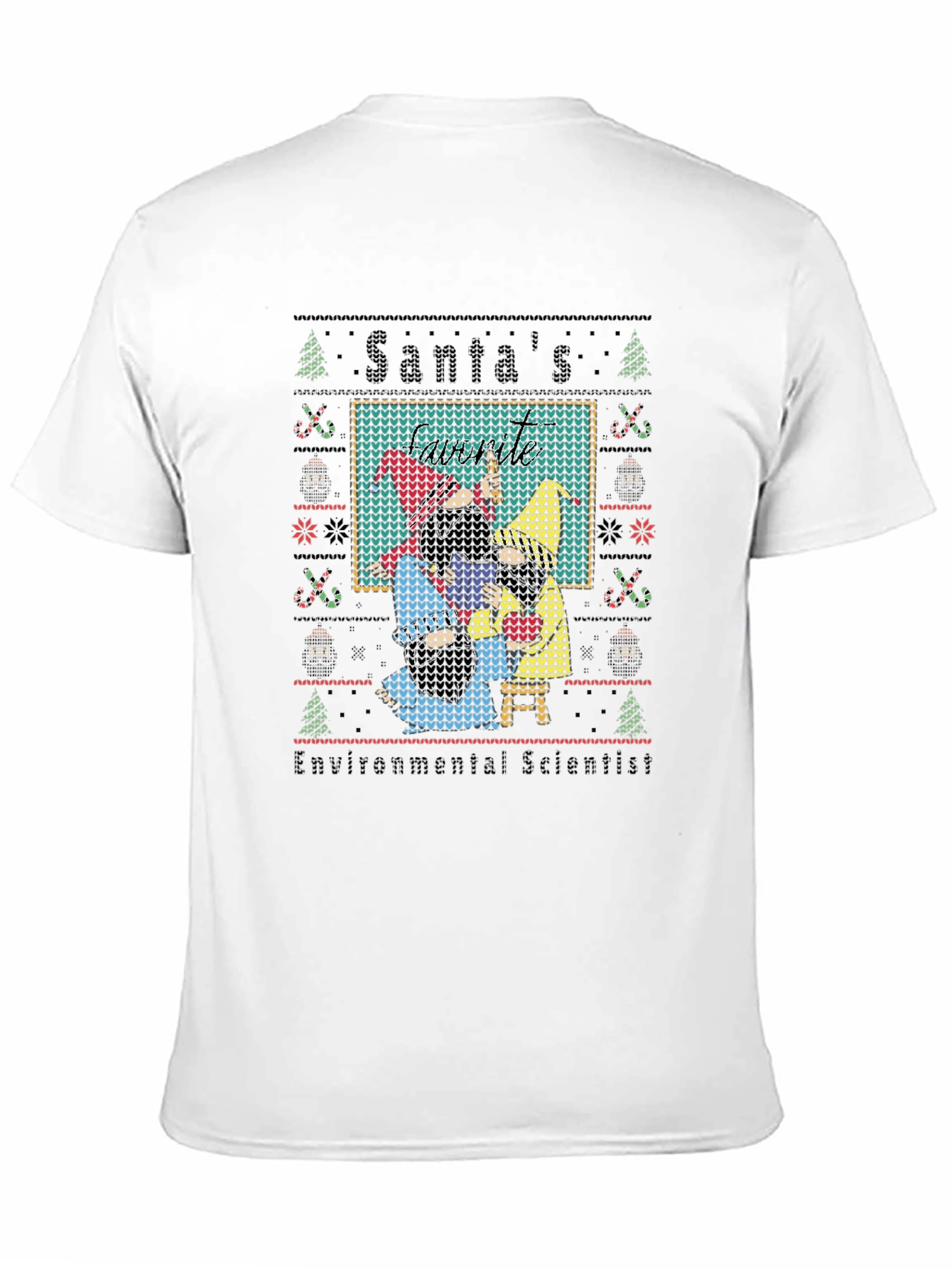 Santas Environmental Scientist Knit-Style Tee
