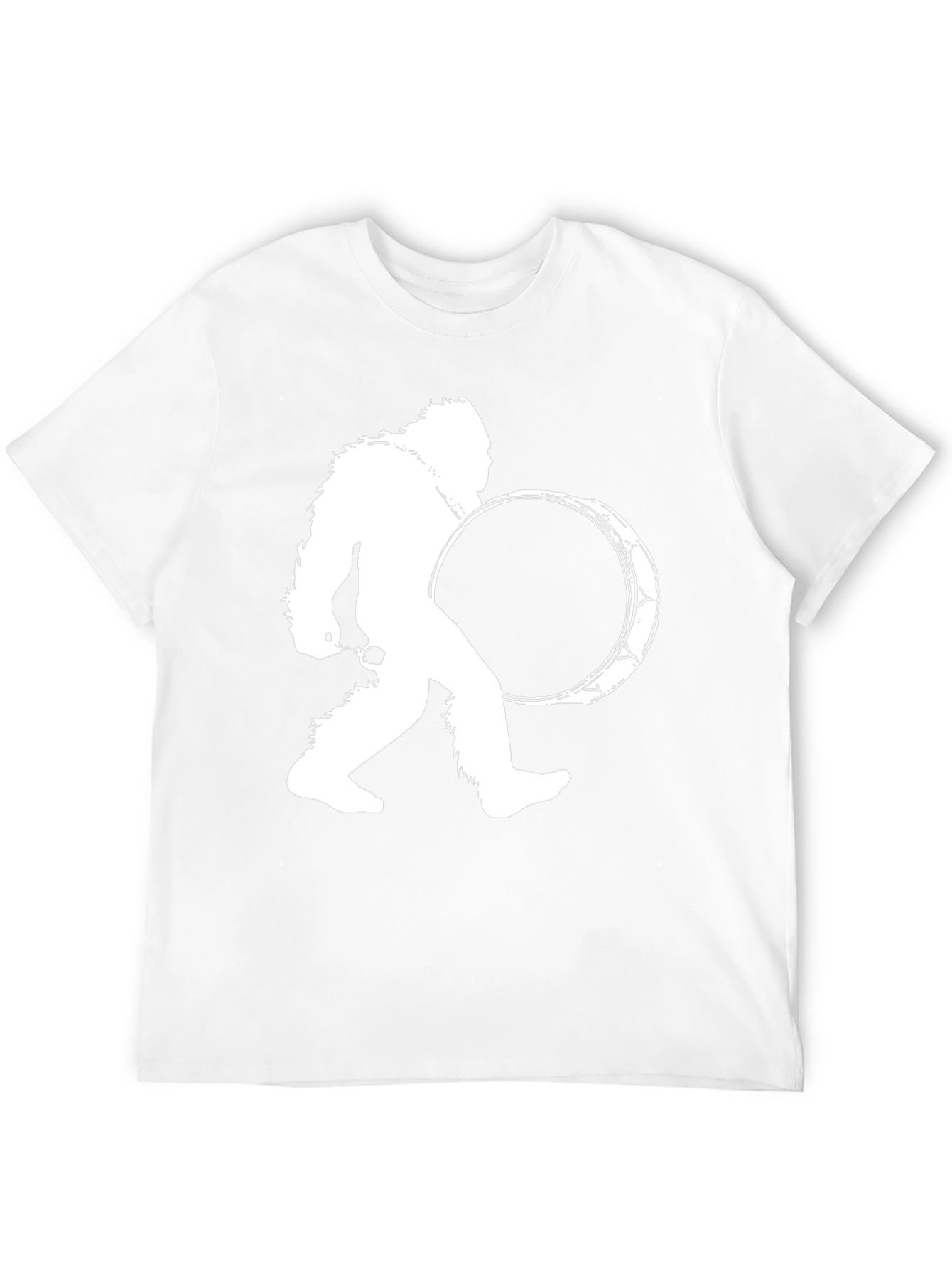 Sasquatch Drummer Black T-Shirt - Bigfoot Tee