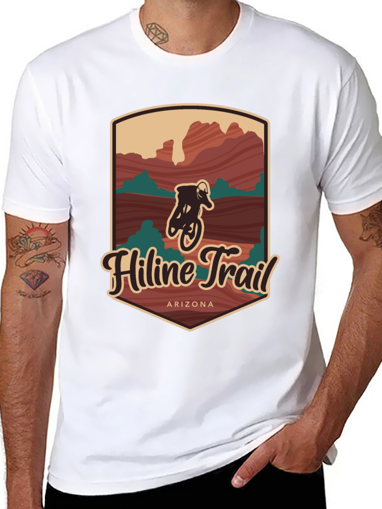 HiLine Trail Arizona Biker Graphic Tee