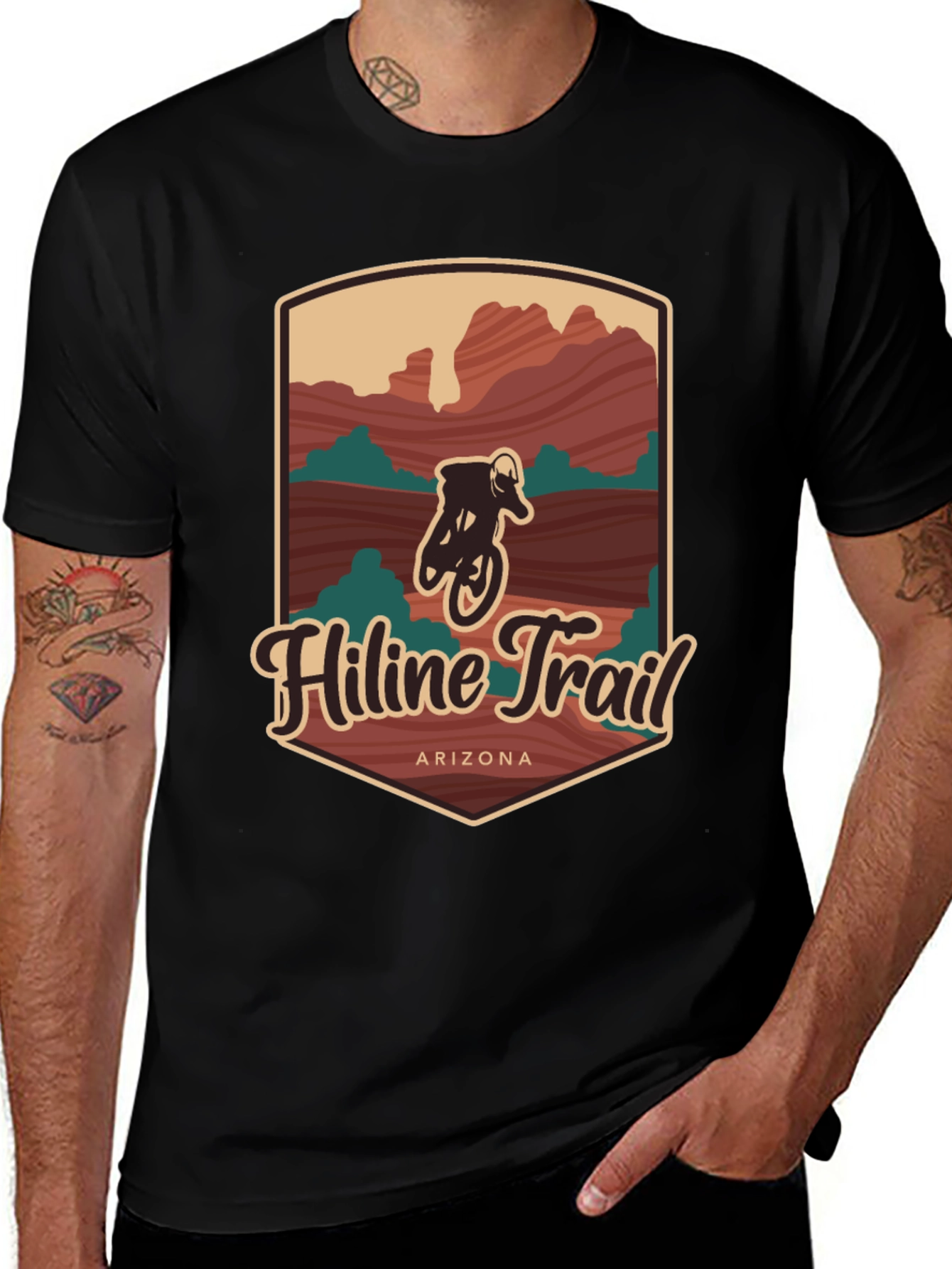 HiLine Trail Arizona Biker Graphic Tee