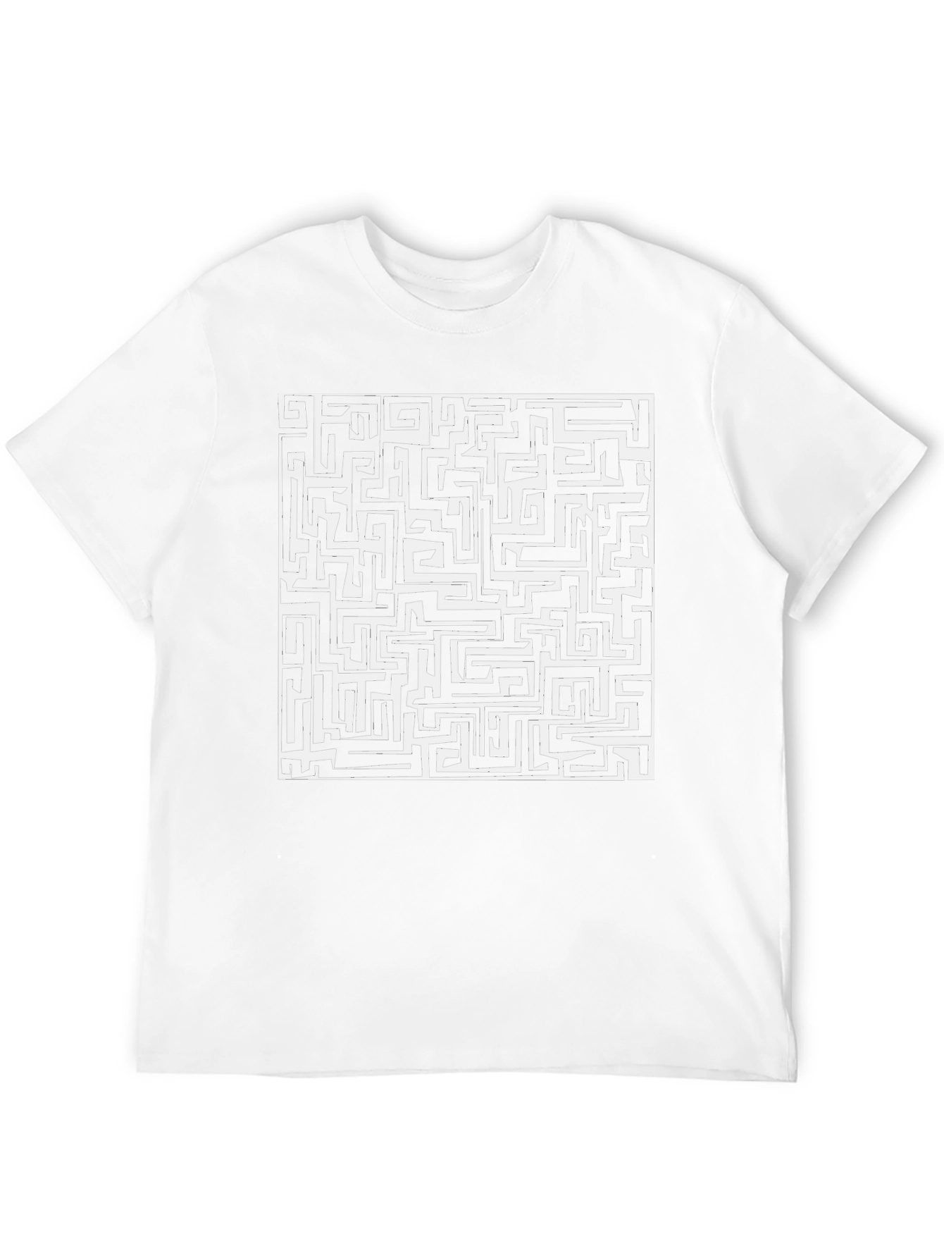 Maze Graphic Black T-Shirt