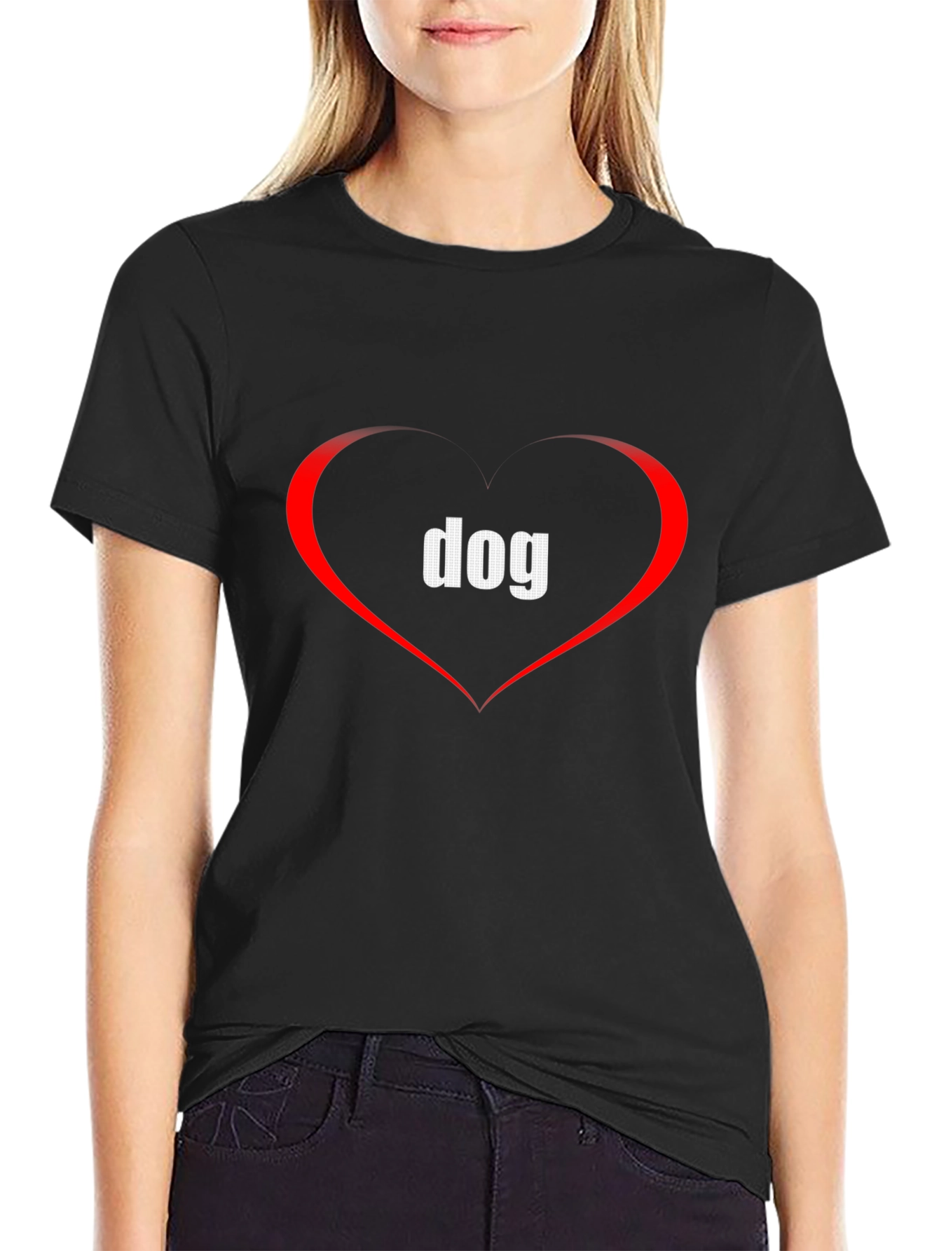 I Love Dogs T-Shirt - Heart Graphic Tee