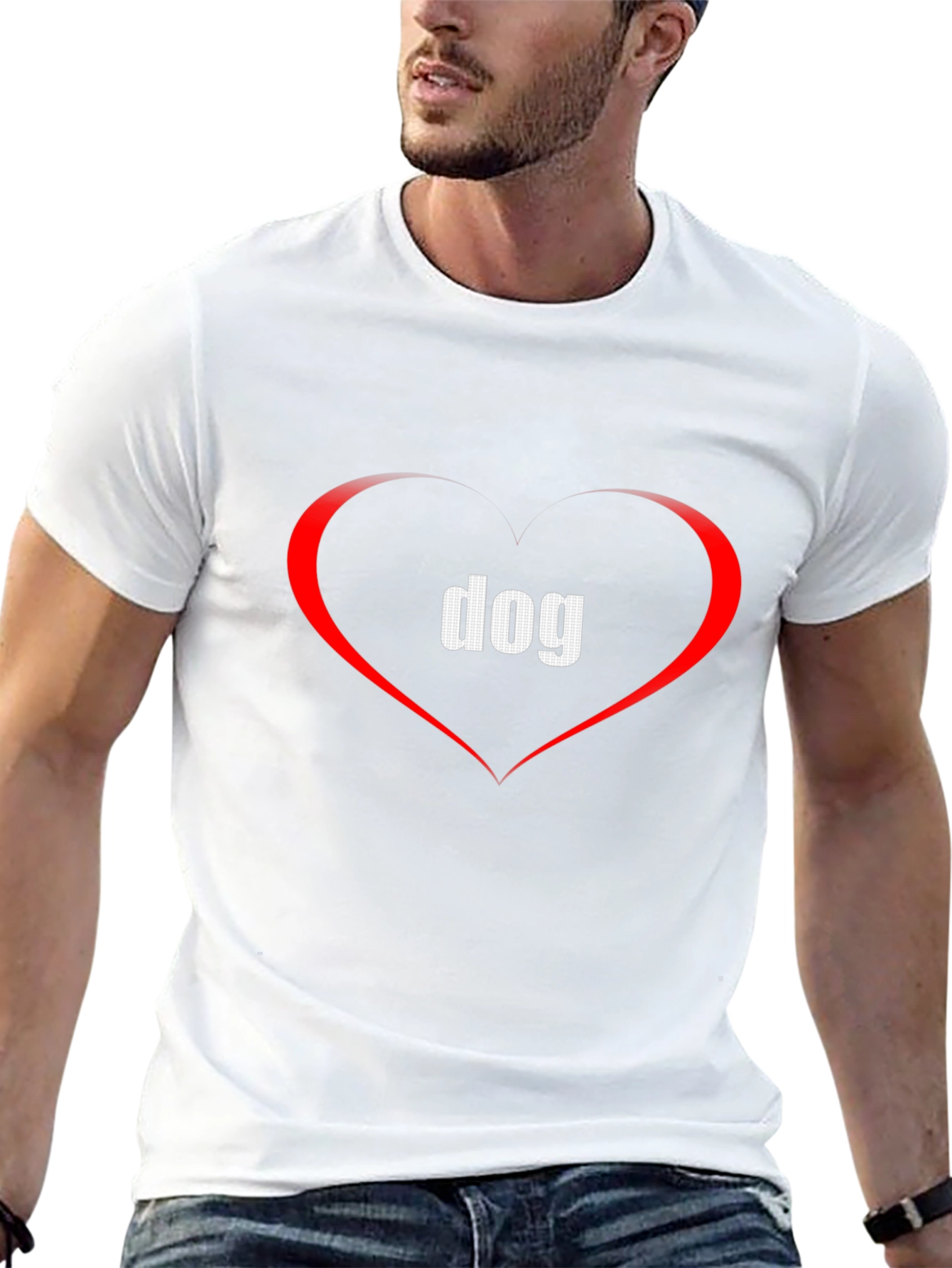 I Love Dogs T-Shirt - Heart Graphic Tee