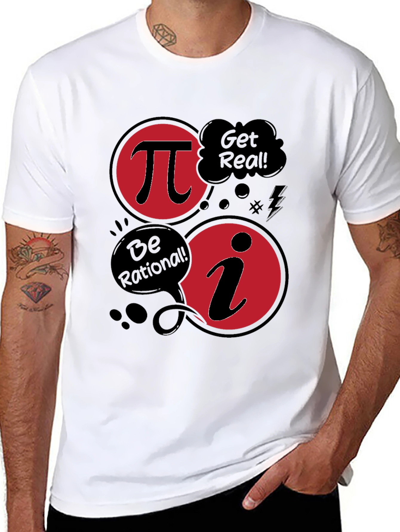 Math Humor T-Shirt: Pi & Imaginary Numbers