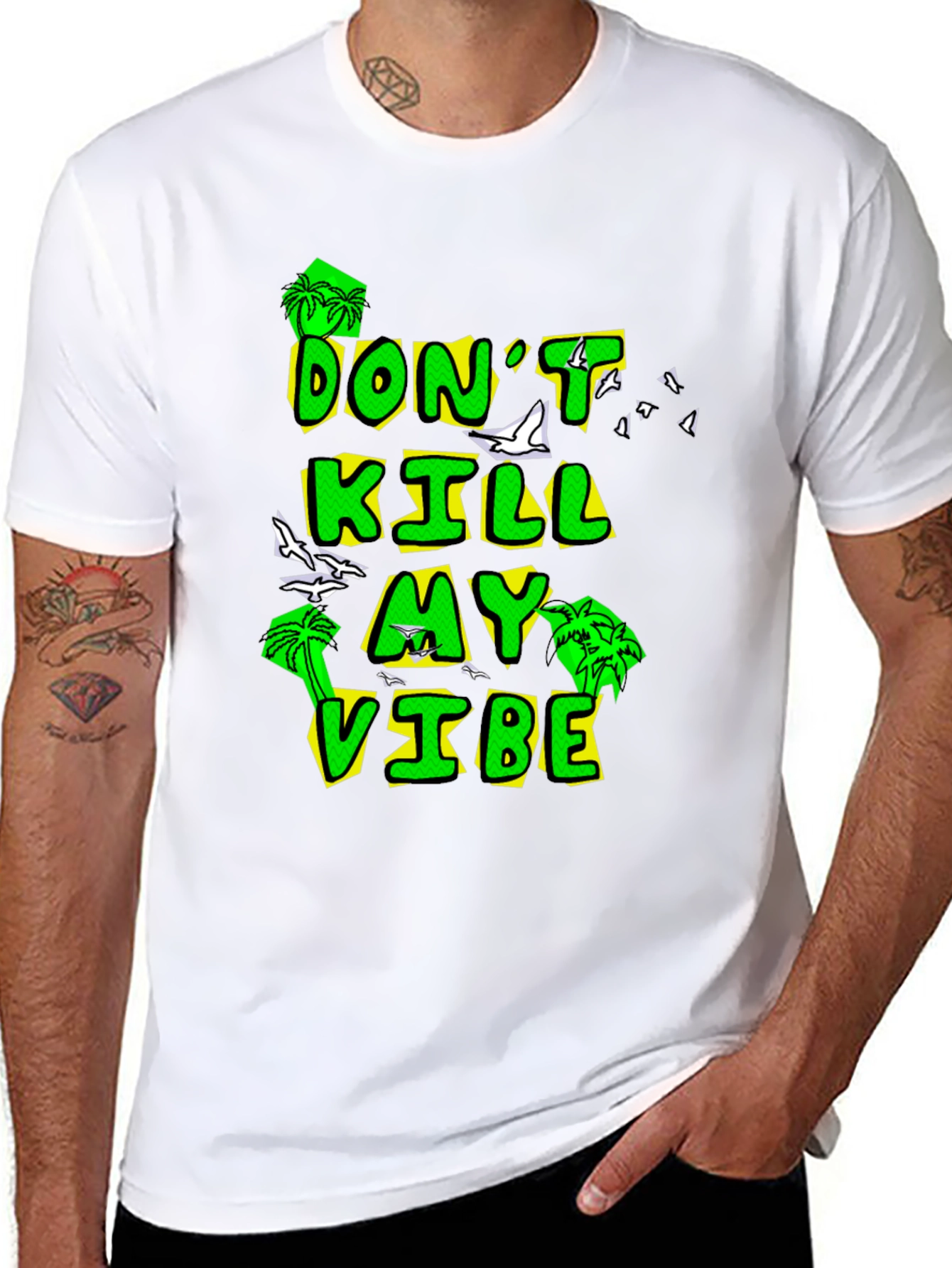 Dont Kill My Vibe Black Graphic Tee