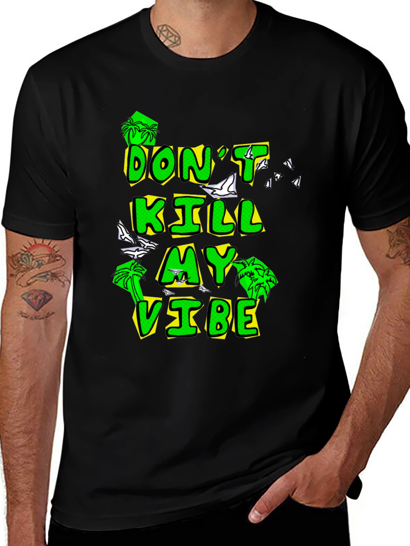 Dont Kill My Vibe Black Graphic Tee