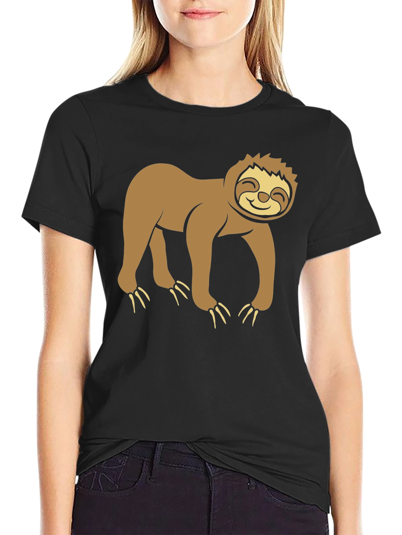 Sloth Graphic Tee - Relaxed Style