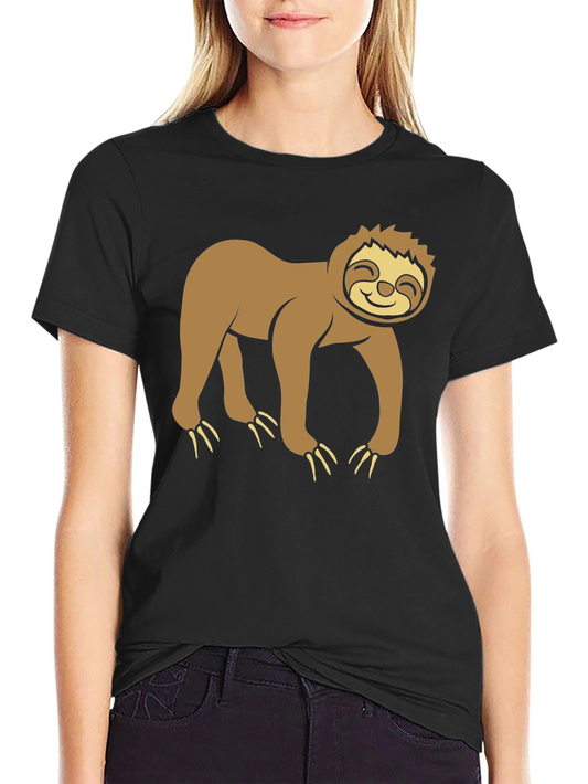 Sloth Graphic Tee - Relaxed Style
