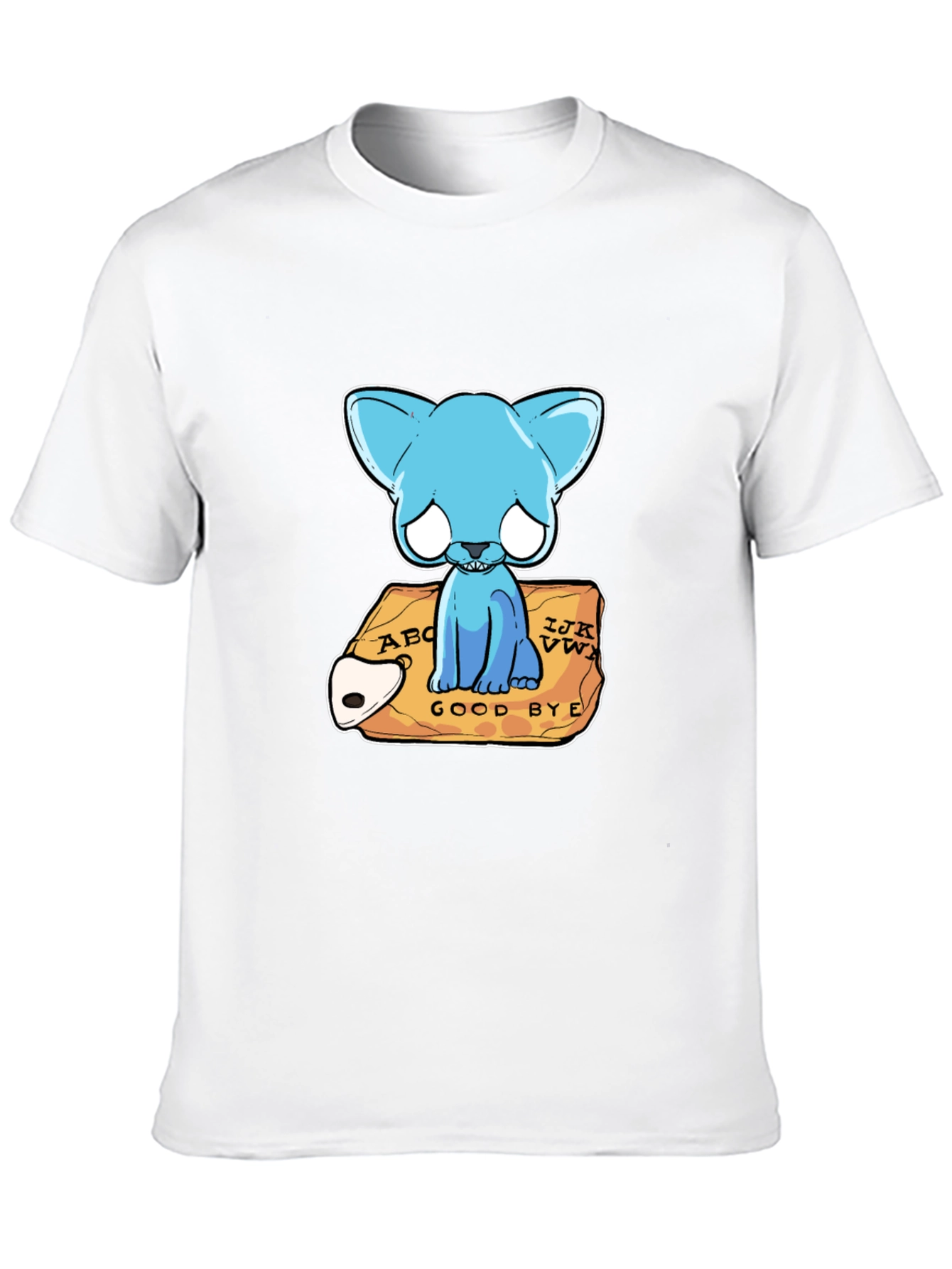 Gothic Blue Cat Ouija Board T-Shirt
