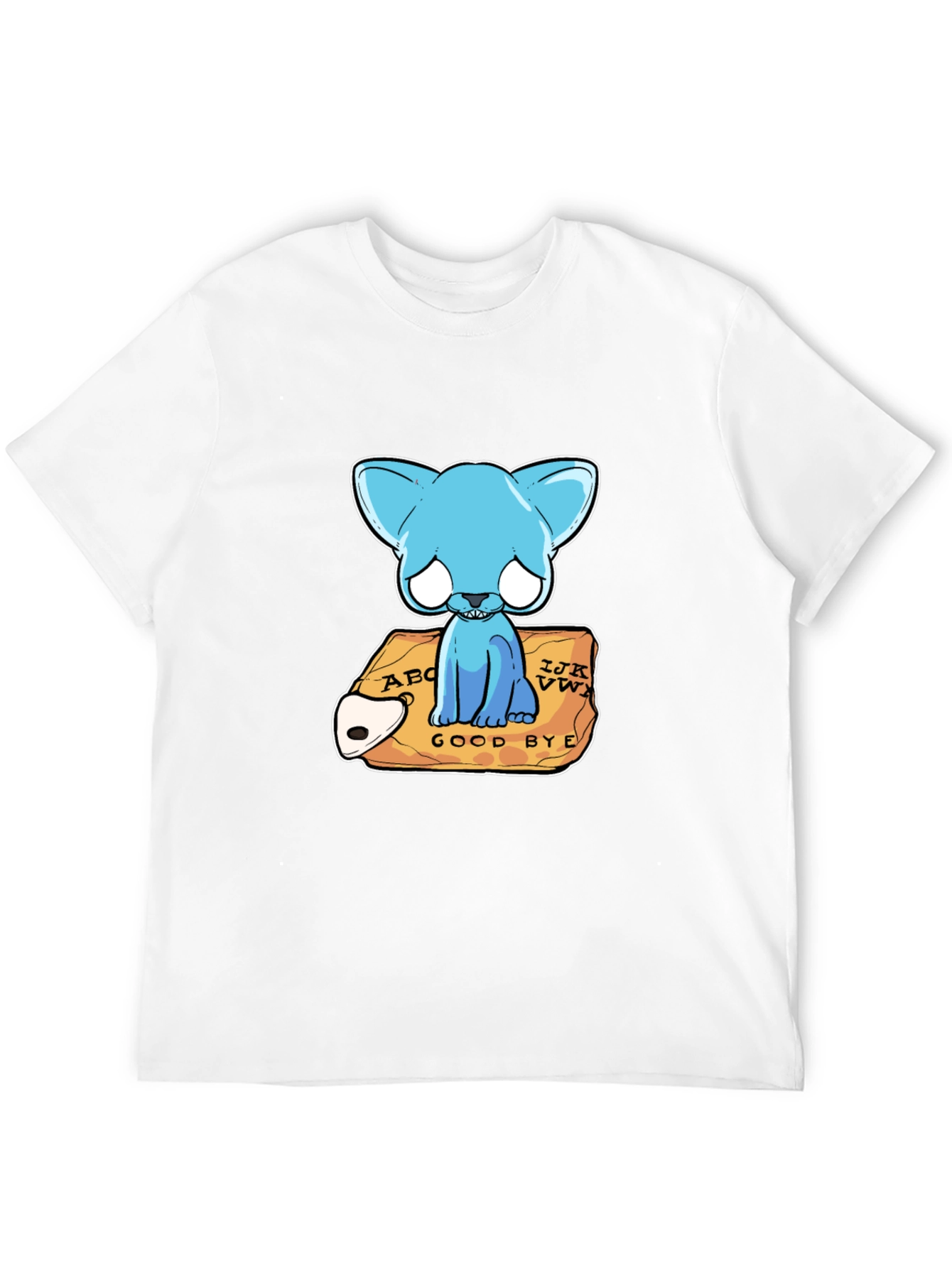 Gothic Blue Cat Ouija Board T-Shirt